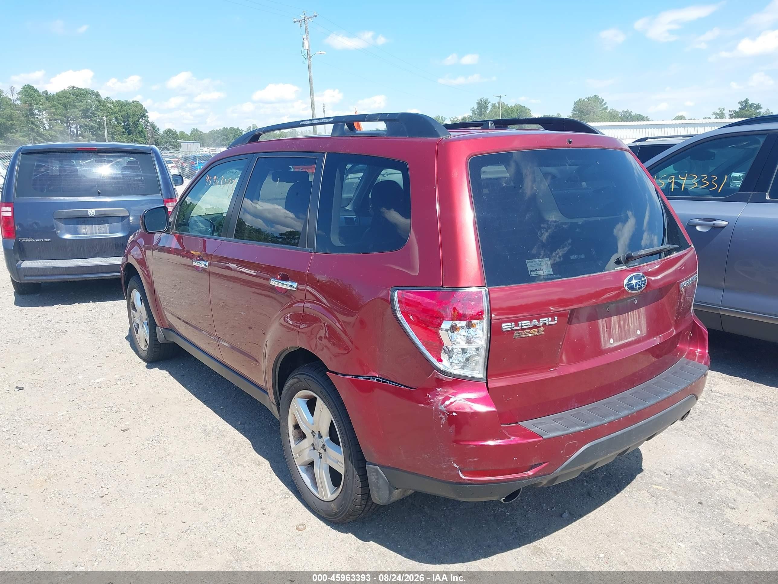 2009 Subaru Forester 2.5x Limited Red vin: JF2SH64699H771981