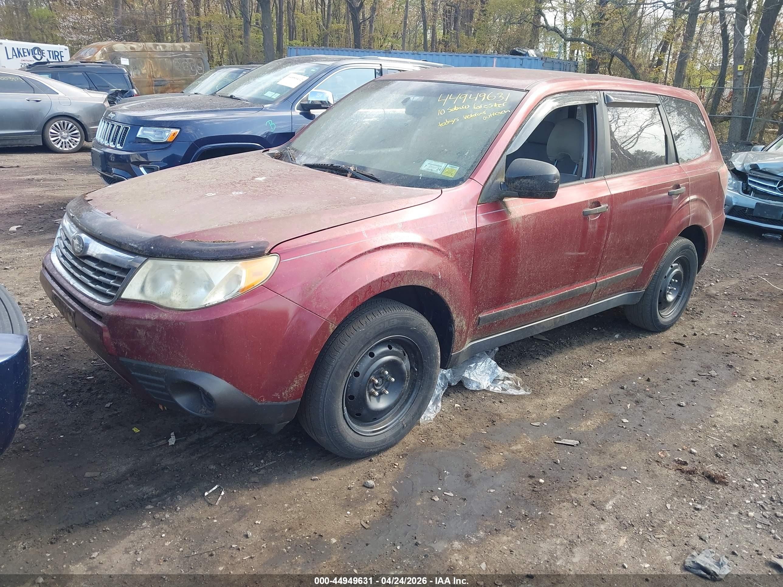2010 Subaru Forester 2.5x Red vin: JF2SH6AC0AH702319