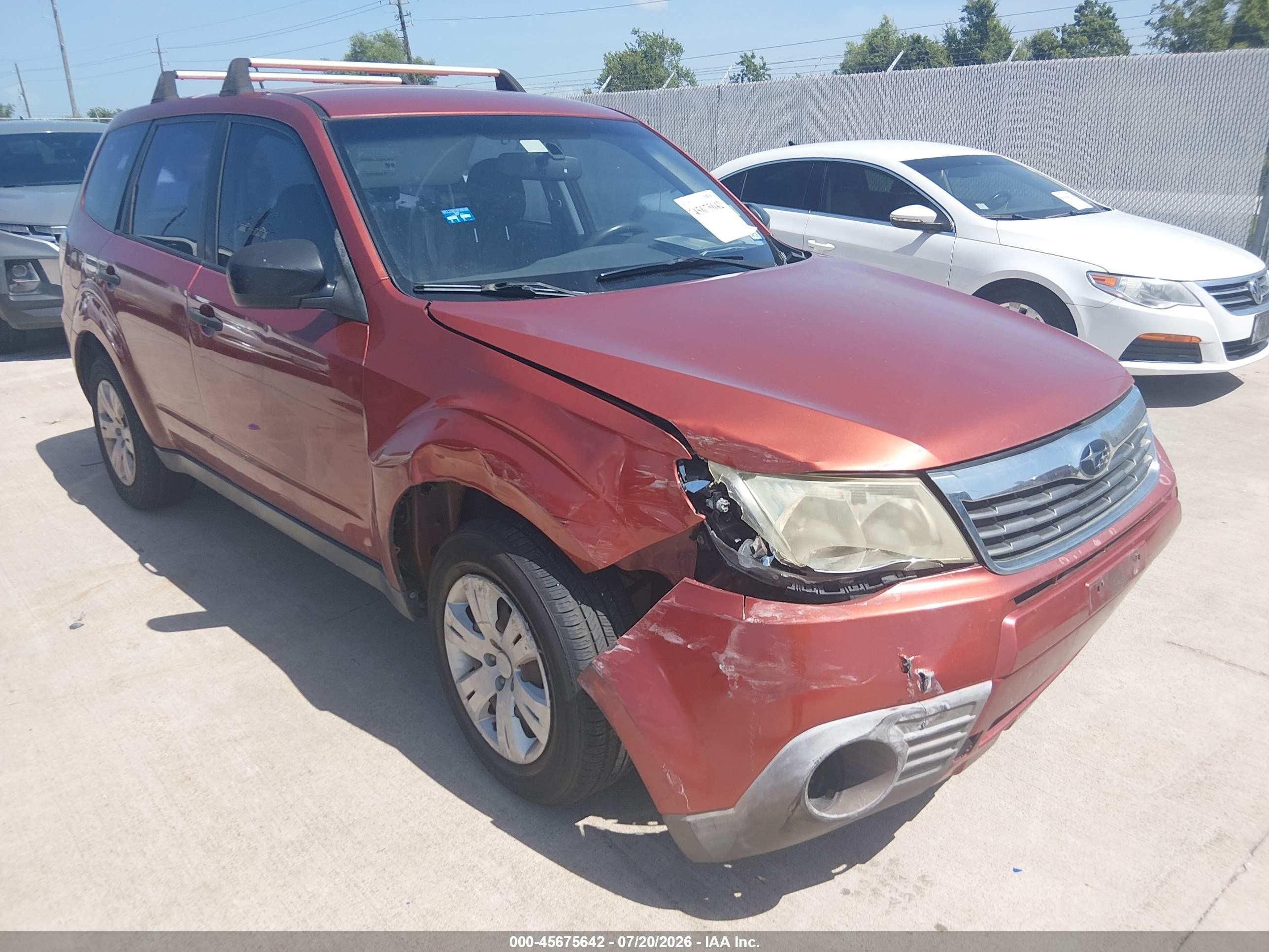 2010 Subaru Forester 2.5x Orange vin: JF2SH6AC0AH724028