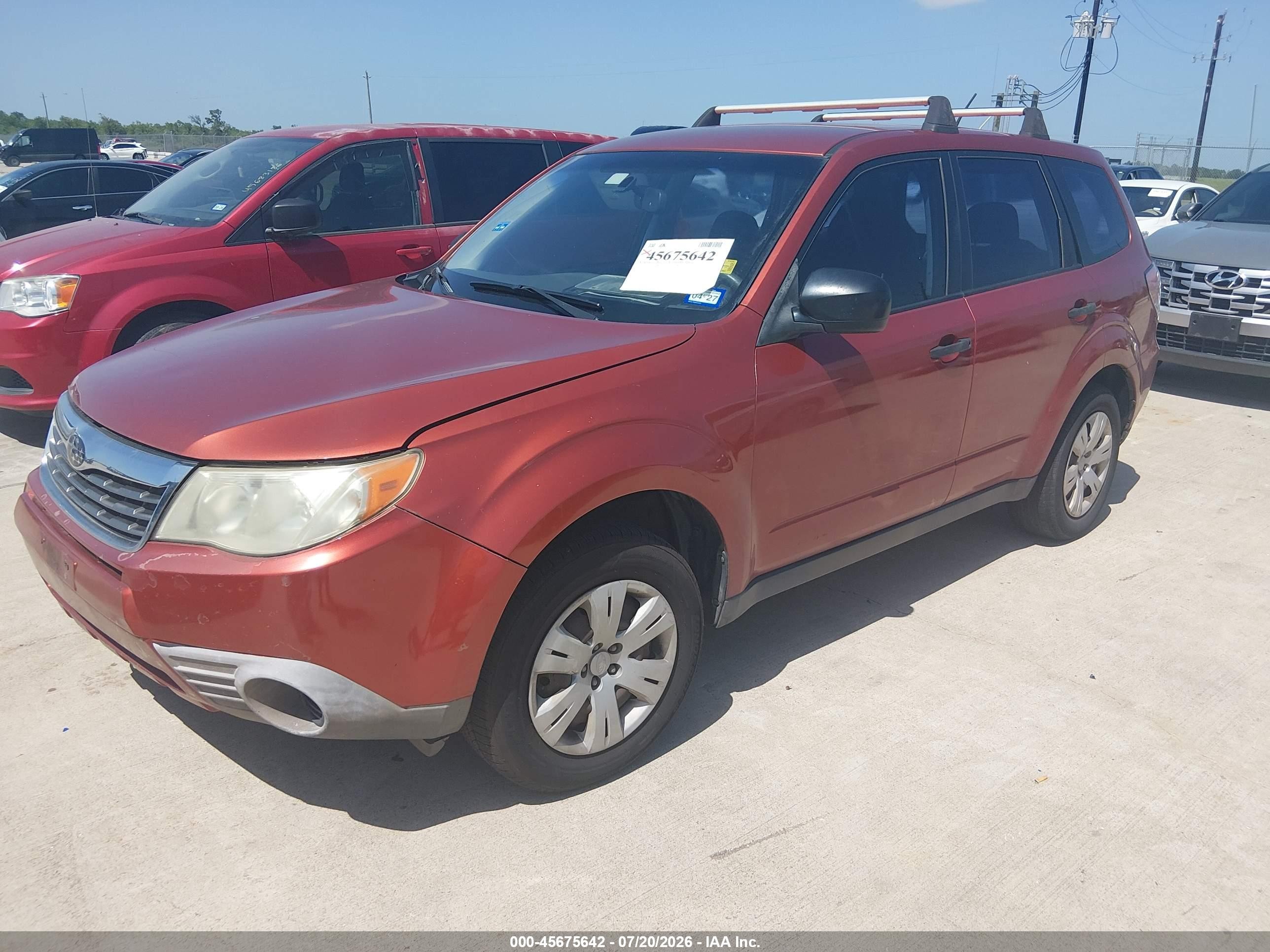 2010 Subaru Forester 2.5x Orange vin: JF2SH6AC0AH724028