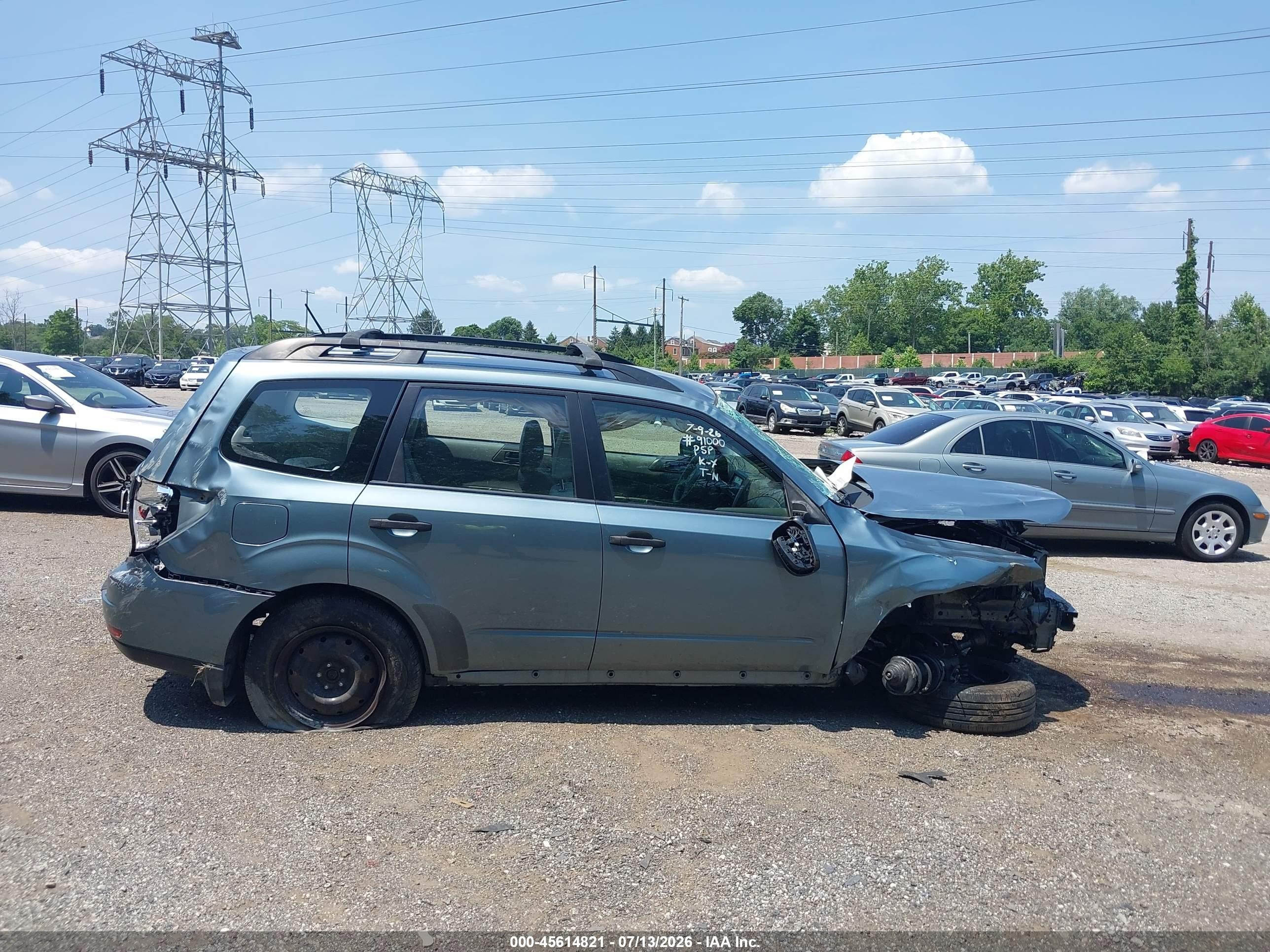 2010 Subaru Forester 2.5x Teal vin: JF2SH6AC0AH745736