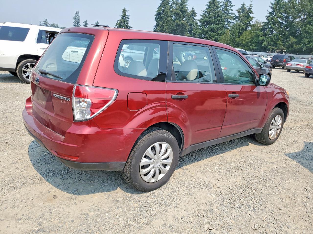 2010 Subaru Forester 2.5x Red vin: JF2SH6AC1AH728637