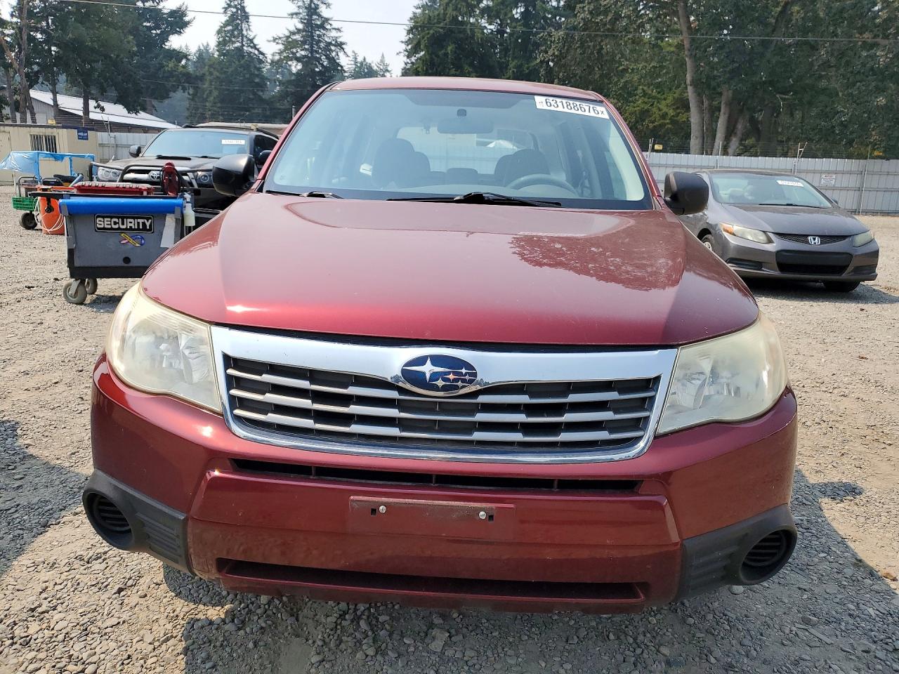 2010 Subaru Forester 2.5x Red vin: JF2SH6AC1AH728637