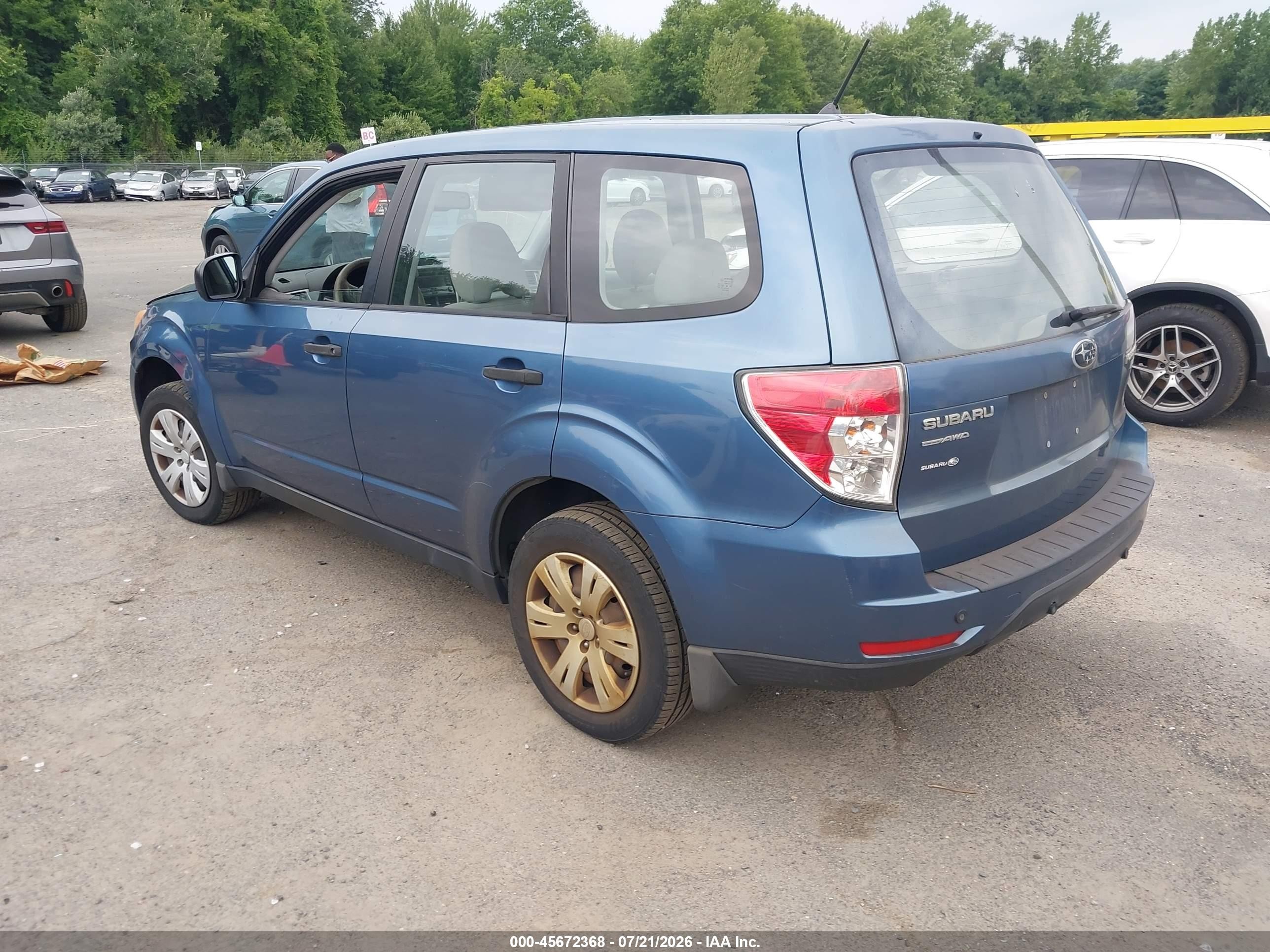 2010 Subaru Forester 2.5x Синий vin: JF2SH6AC2AH747004