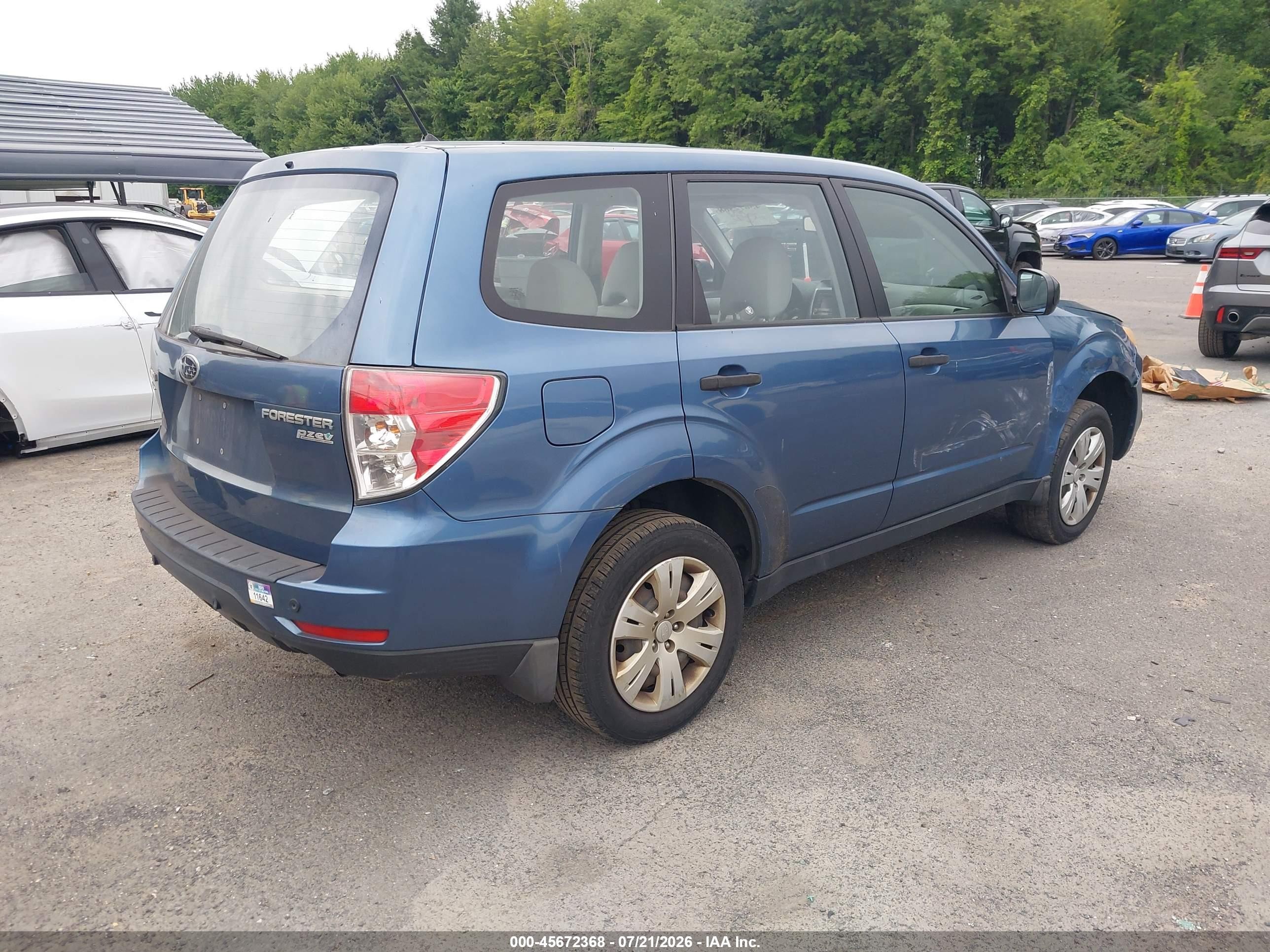 2010 Subaru Forester 2.5x Синий vin: JF2SH6AC2AH747004