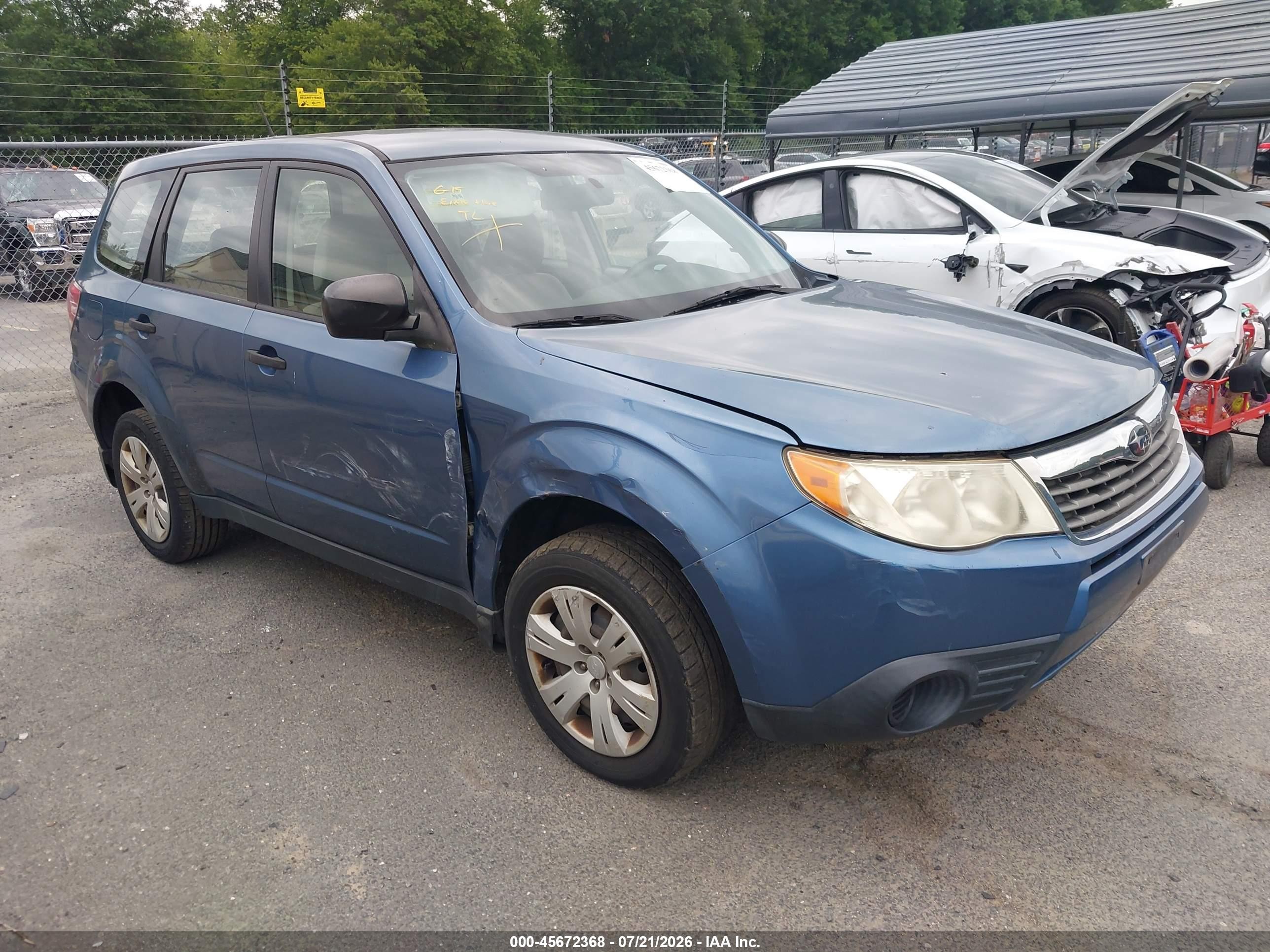 2010 Subaru Forester 2.5x Синий vin: JF2SH6AC2AH747004