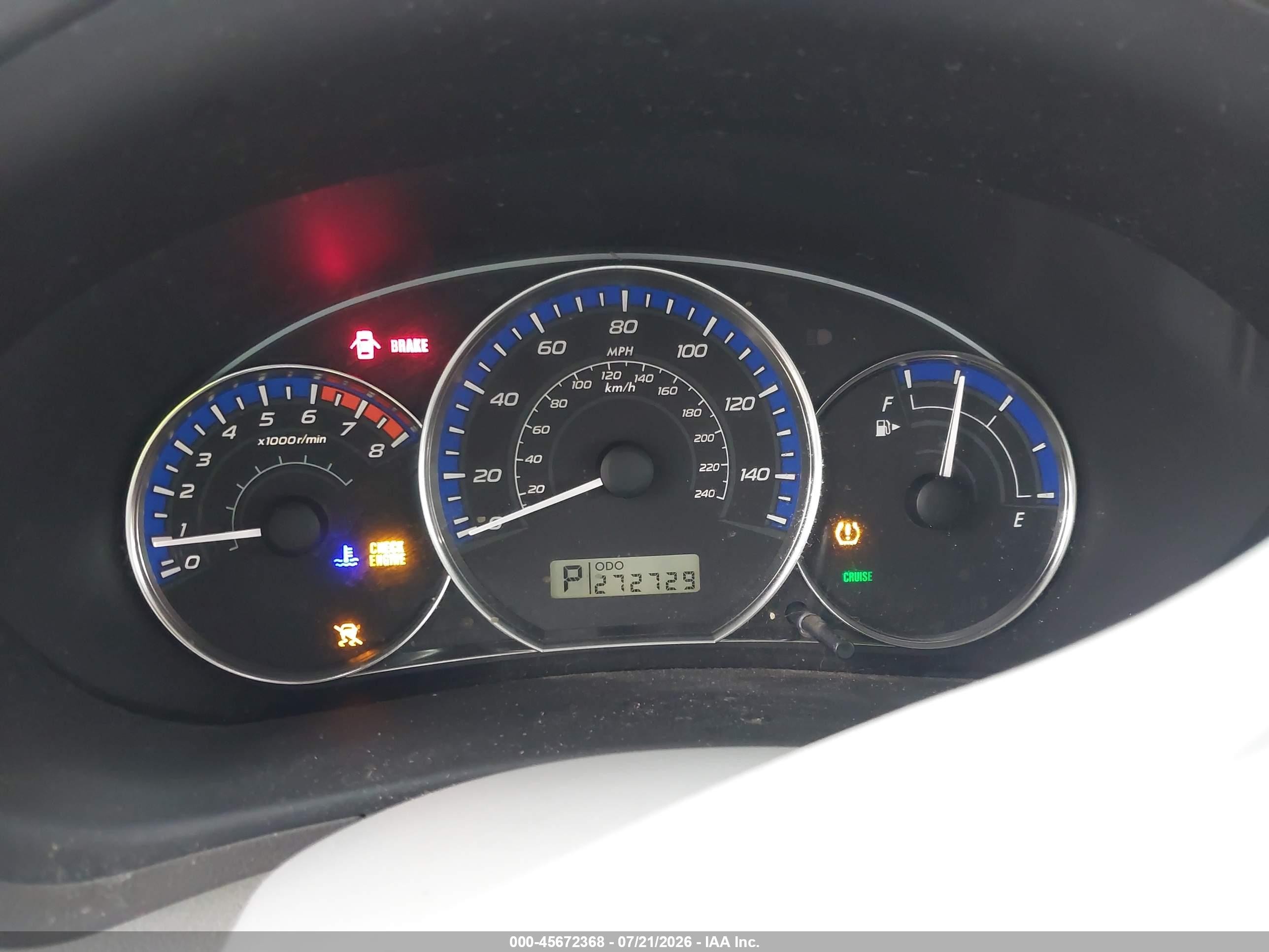 2010 Subaru Forester 2.5x Синий vin: JF2SH6AC2AH747004