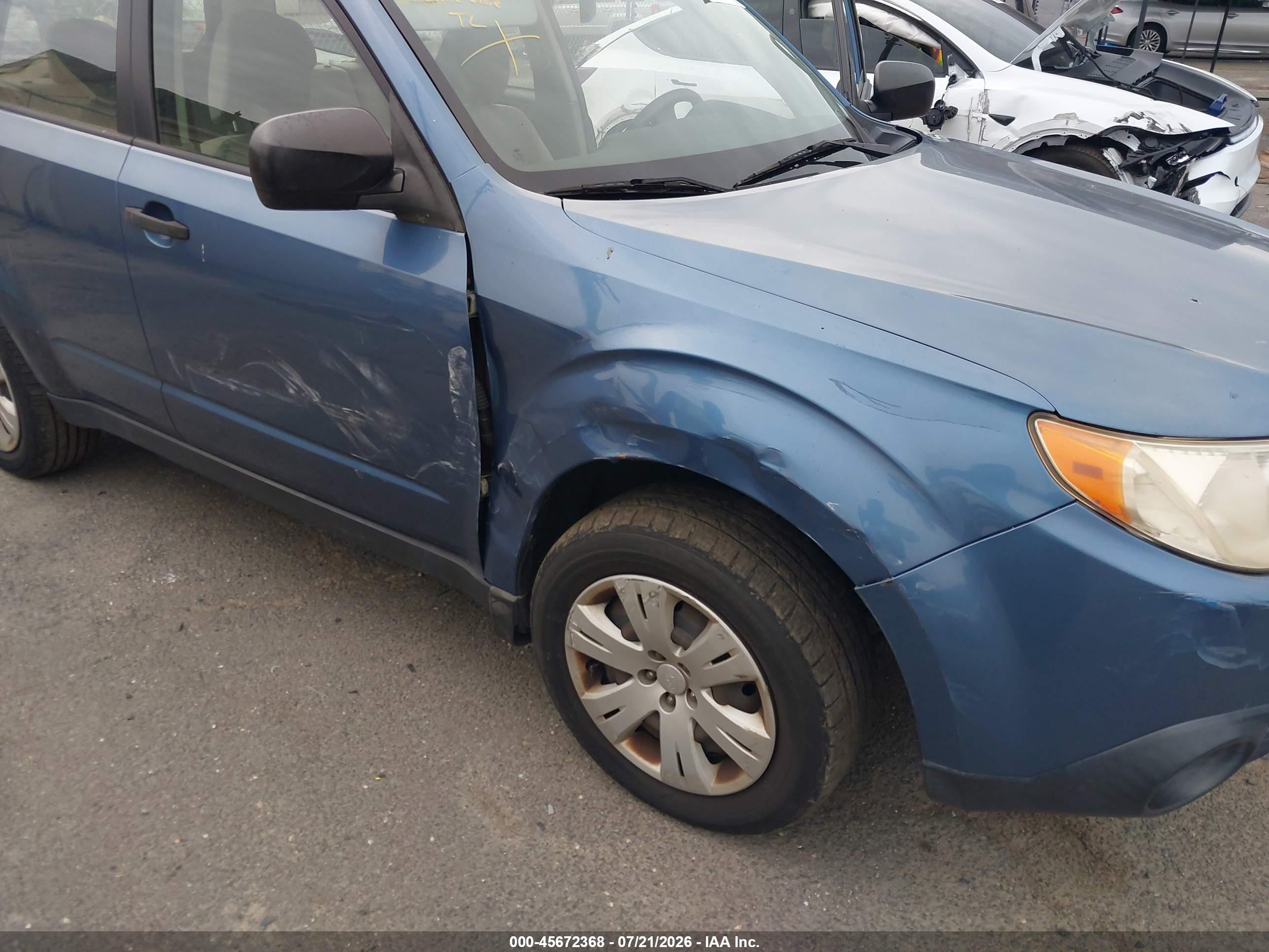 2010 Subaru Forester 2.5x Синий vin: JF2SH6AC2AH747004
