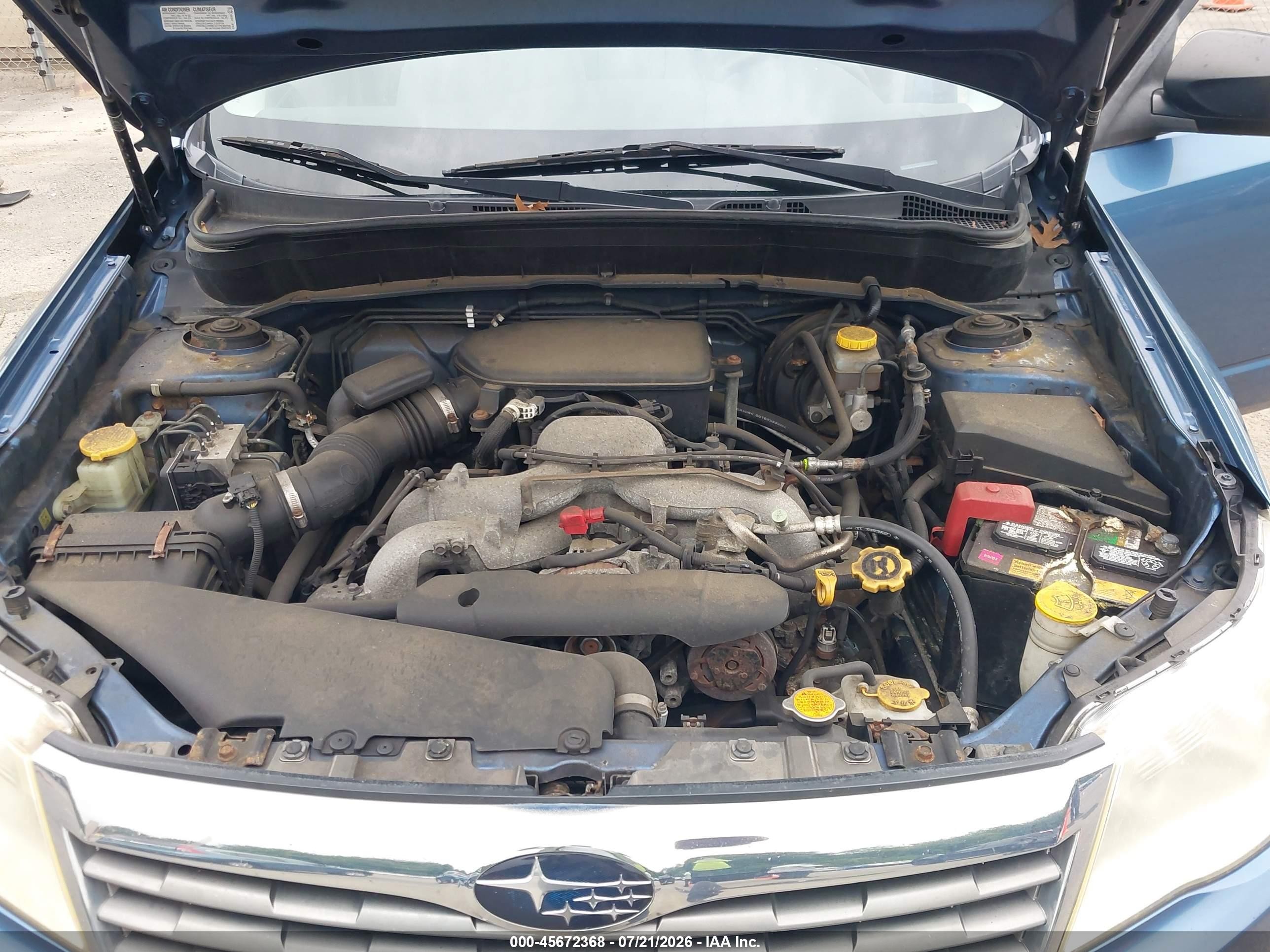 2010 Subaru Forester 2.5x Синий vin: JF2SH6AC2AH747004