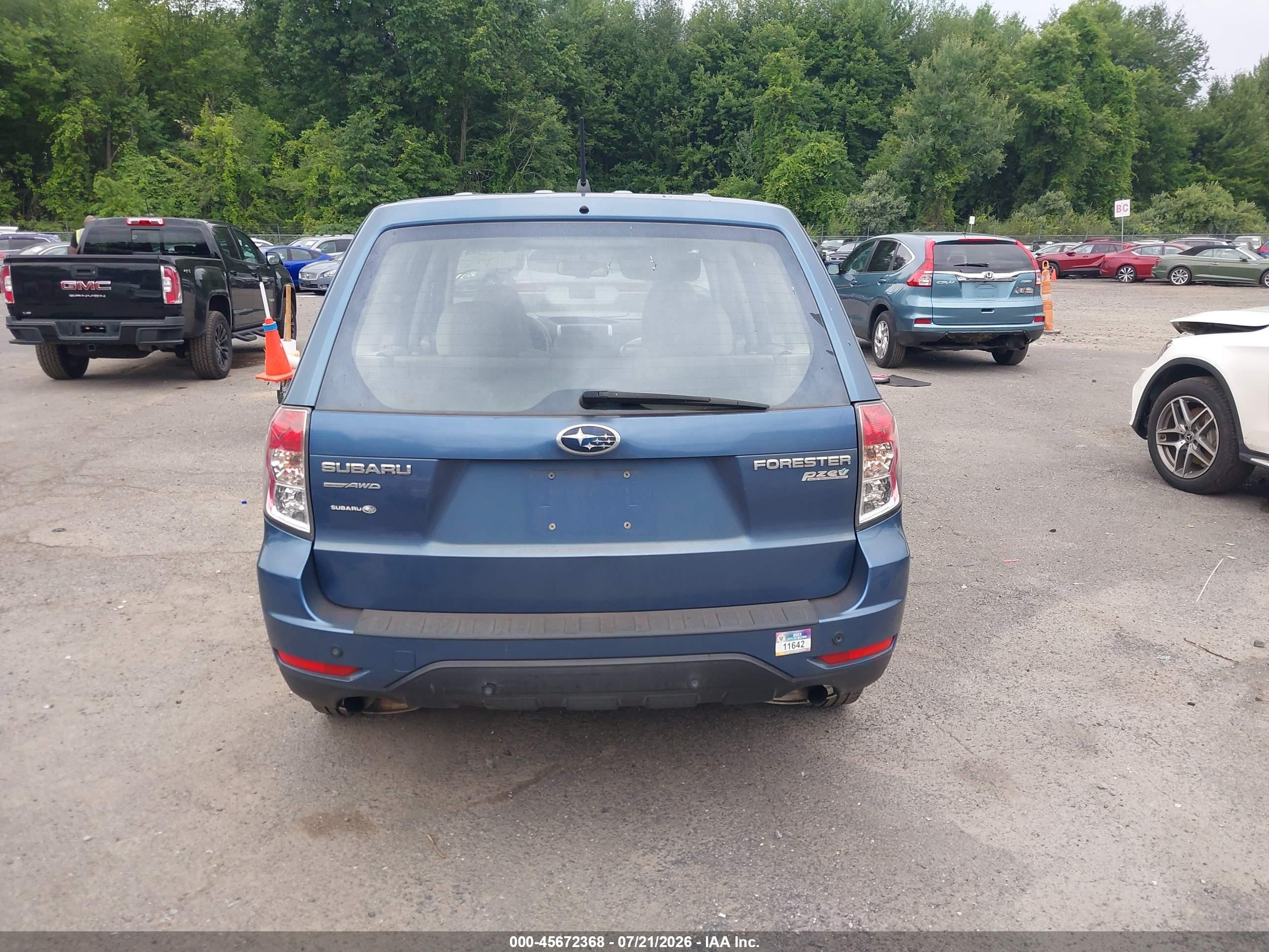 2010 Subaru Forester 2.5x Синий vin: JF2SH6AC2AH747004