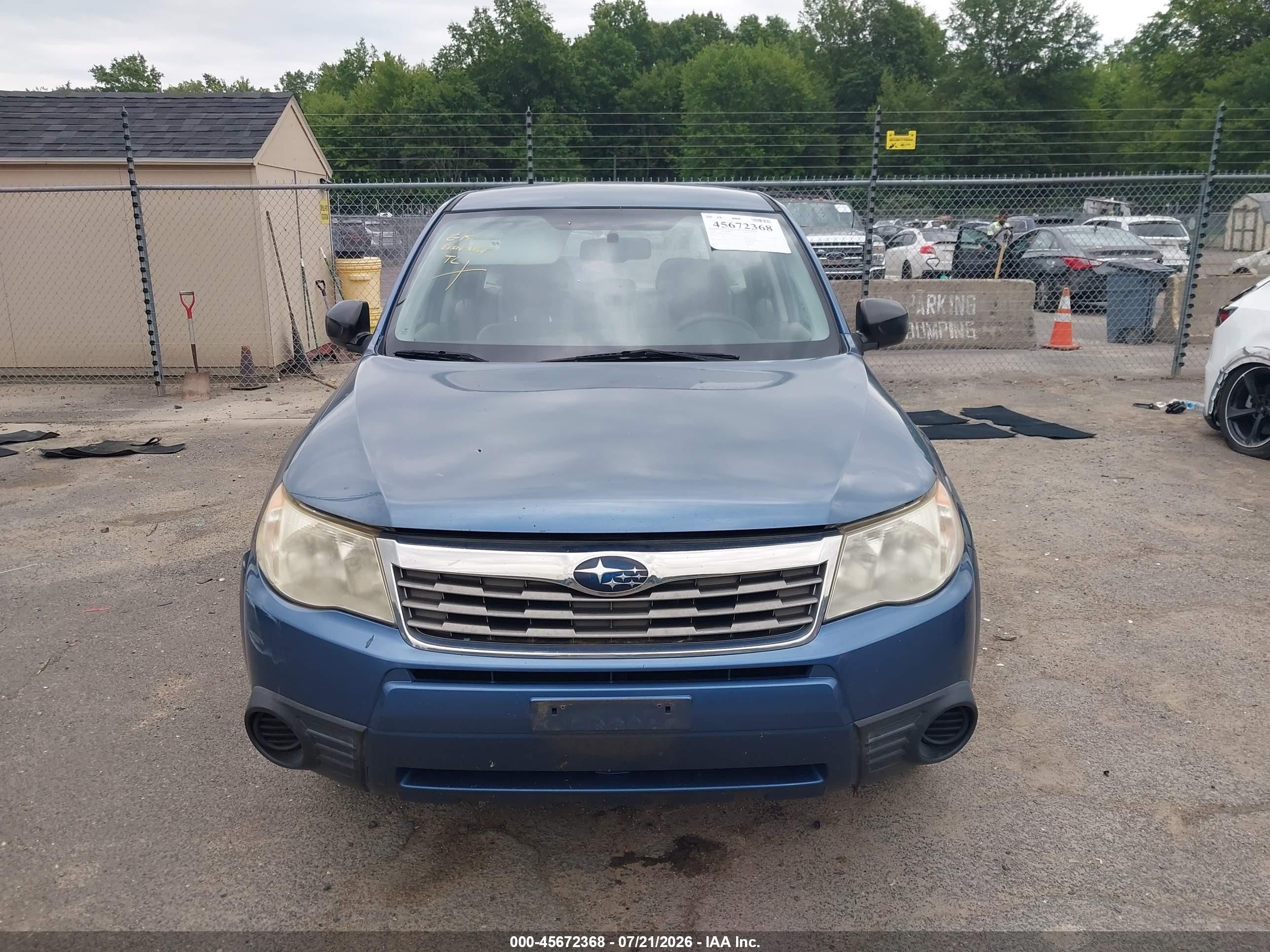 2010 Subaru Forester 2.5x Синий vin: JF2SH6AC2AH747004