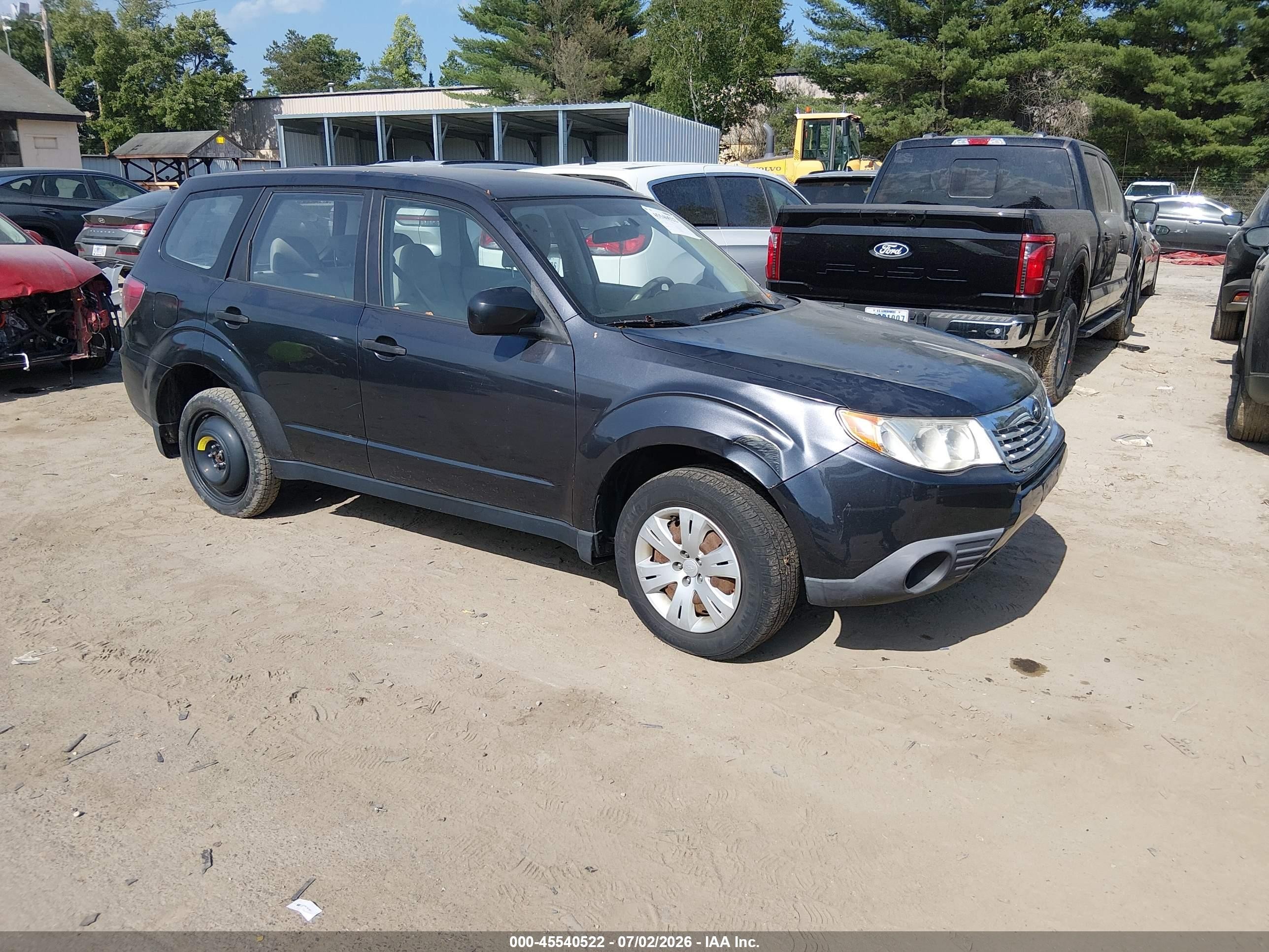 2010 Subaru Forester 2.5x Gray vin: JF2SH6AC2AH751635