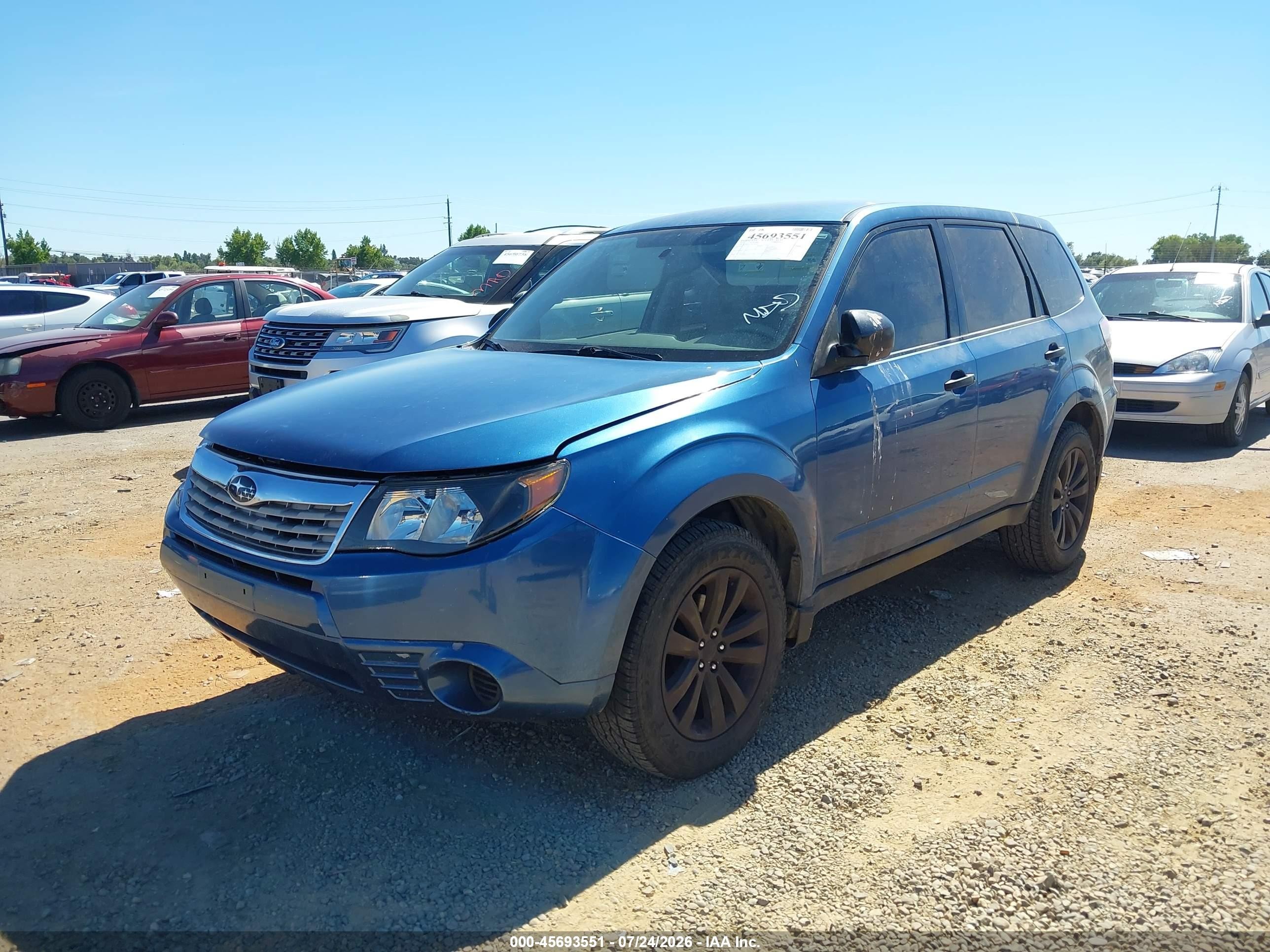 2010 Subaru Forester 2.5x Blue vin: JF2SH6AC3AH756553