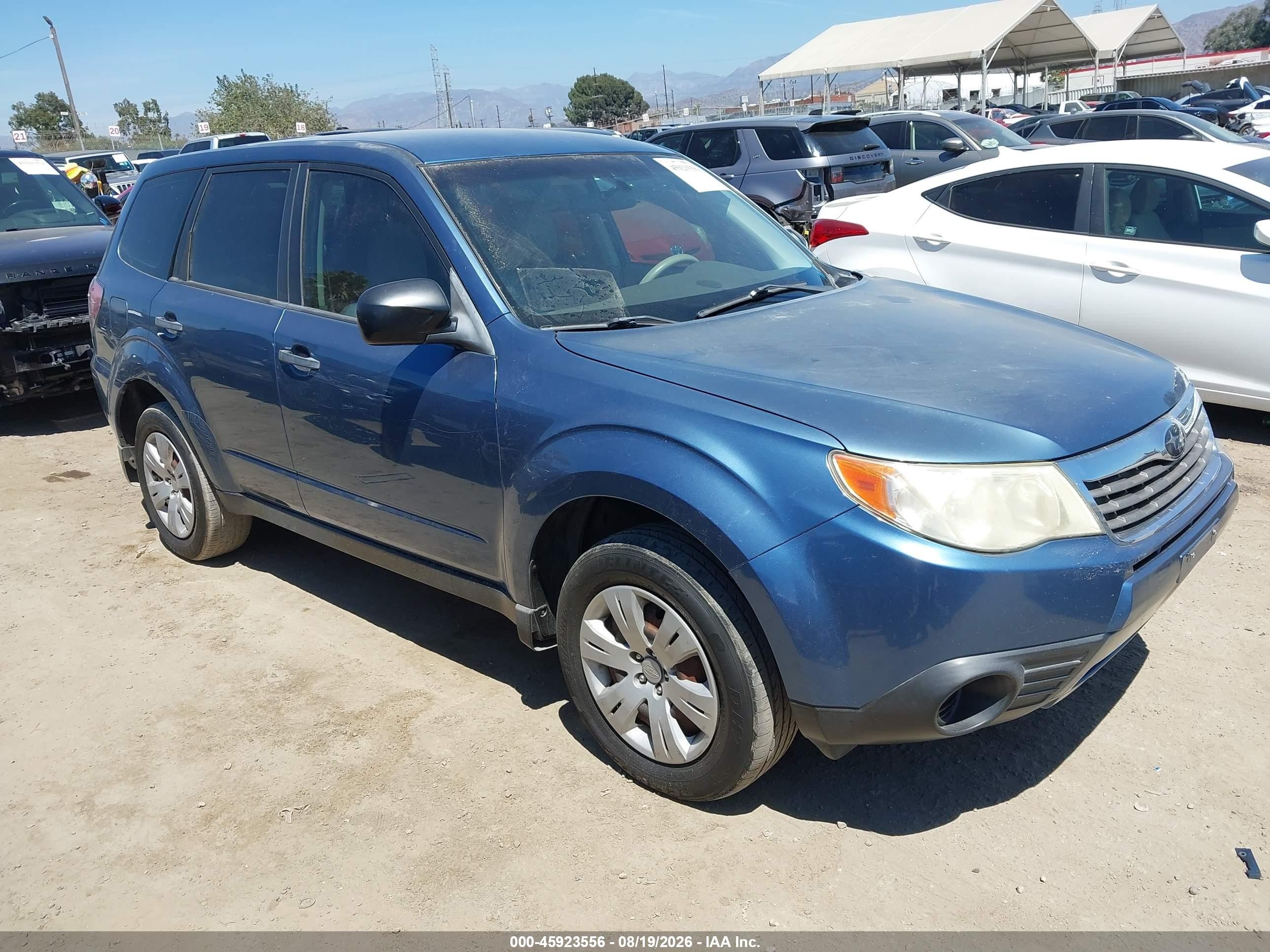2010 Subaru Forester 2.5x Blue vin: JF2SH6AC3AH757198
