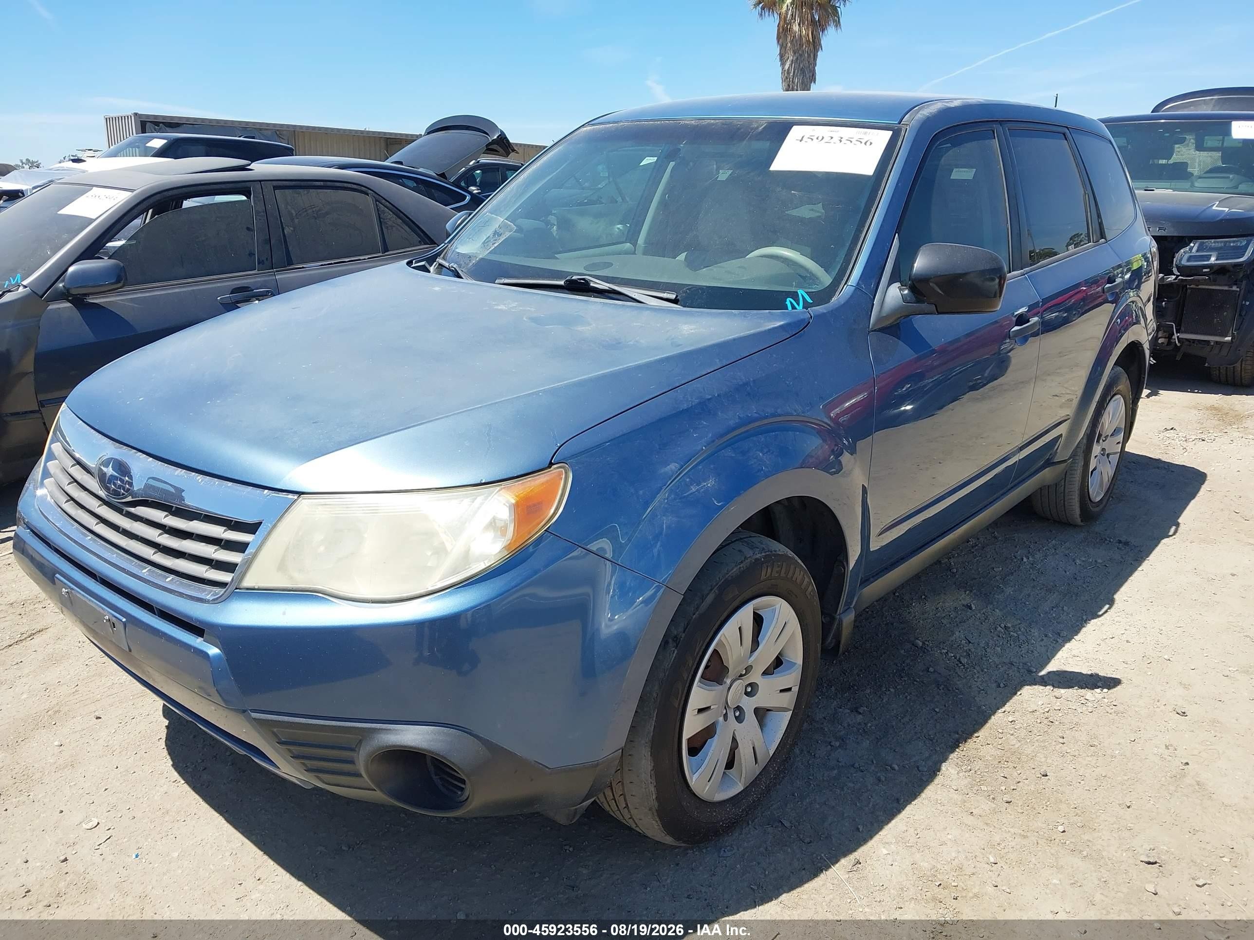 2010 Subaru Forester 2.5x Blue vin: JF2SH6AC3AH757198