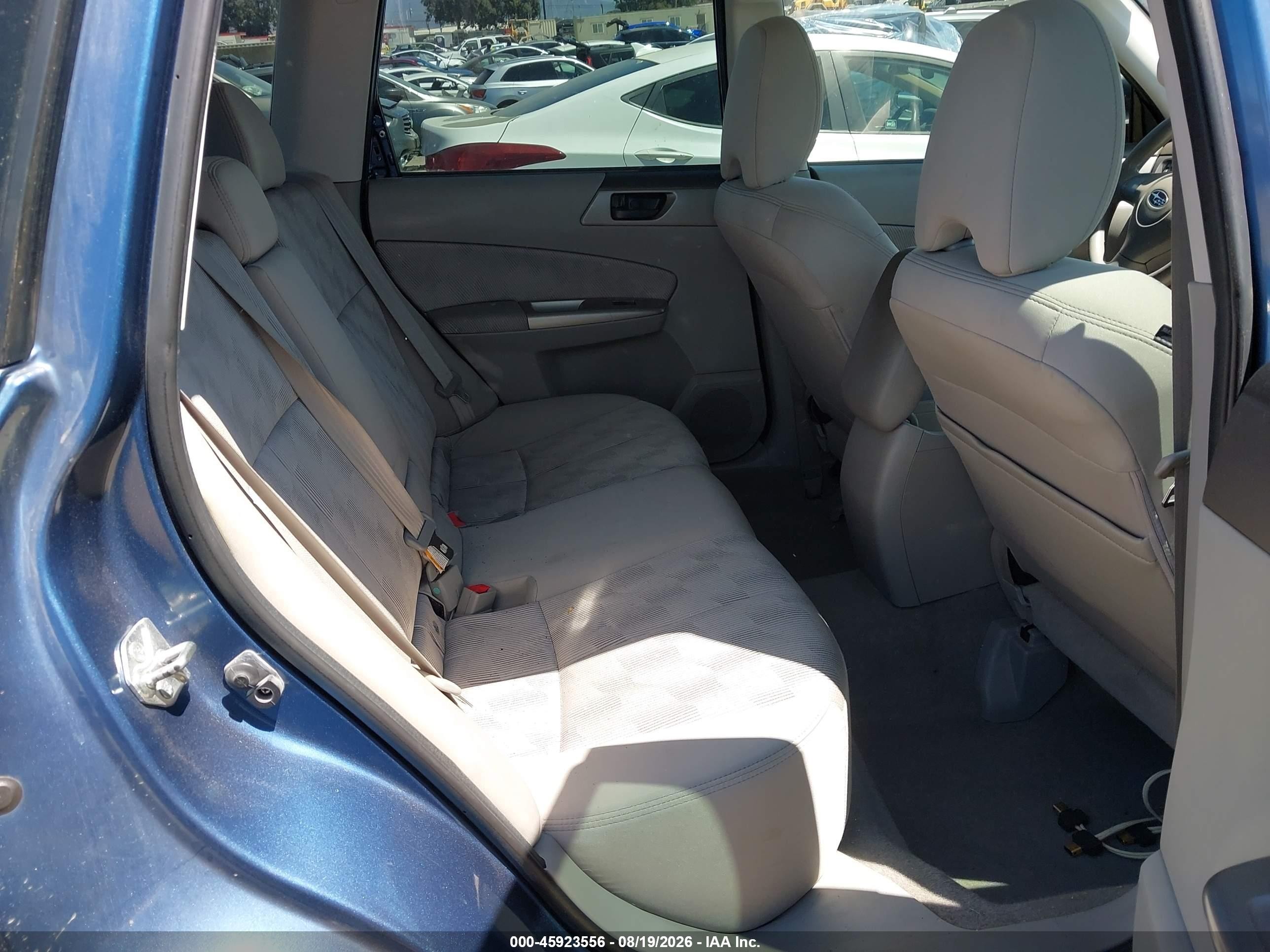 2010 Subaru Forester 2.5x Blue vin: JF2SH6AC3AH757198