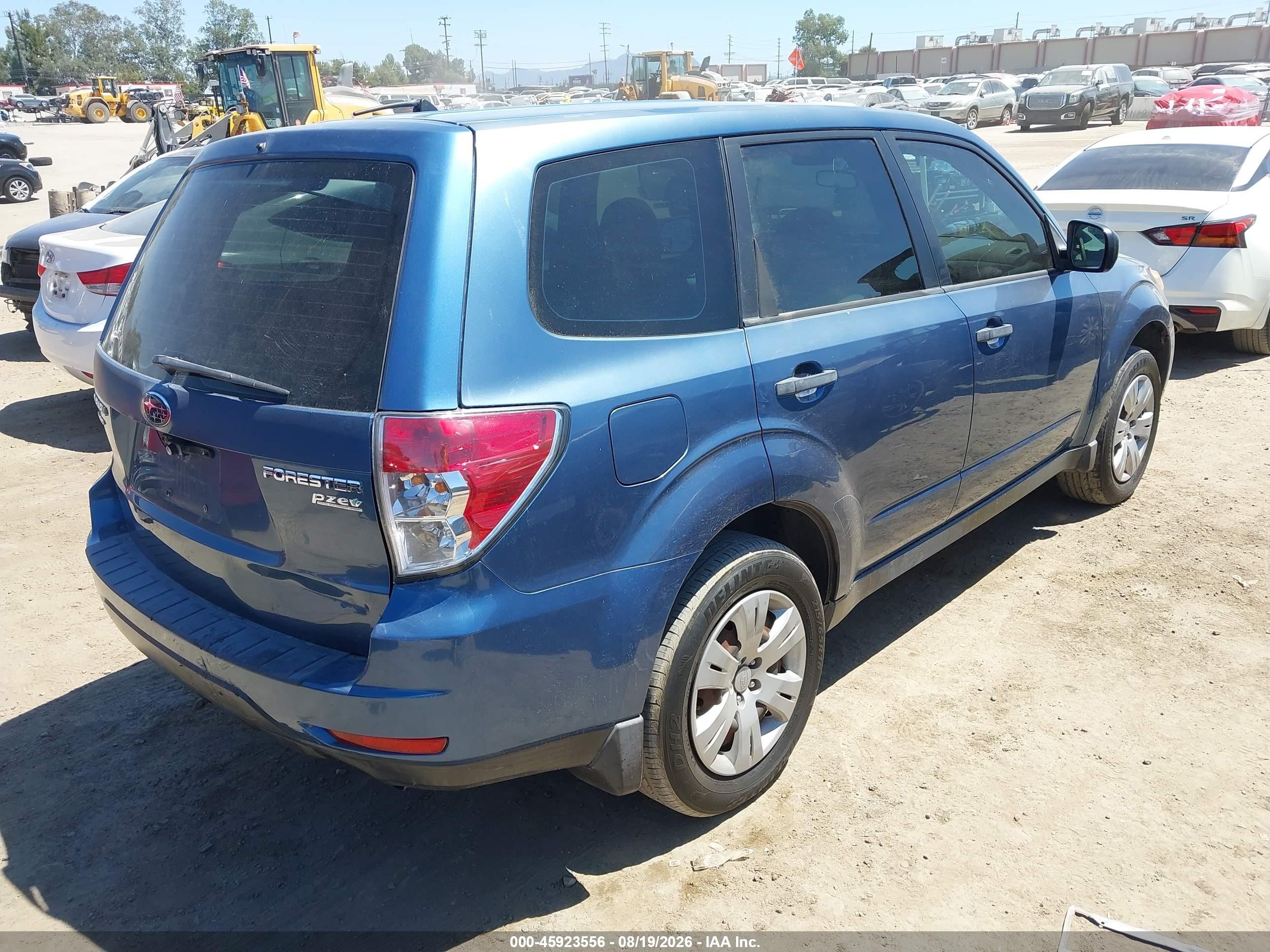 2010 Subaru Forester 2.5x Blue vin: JF2SH6AC3AH757198