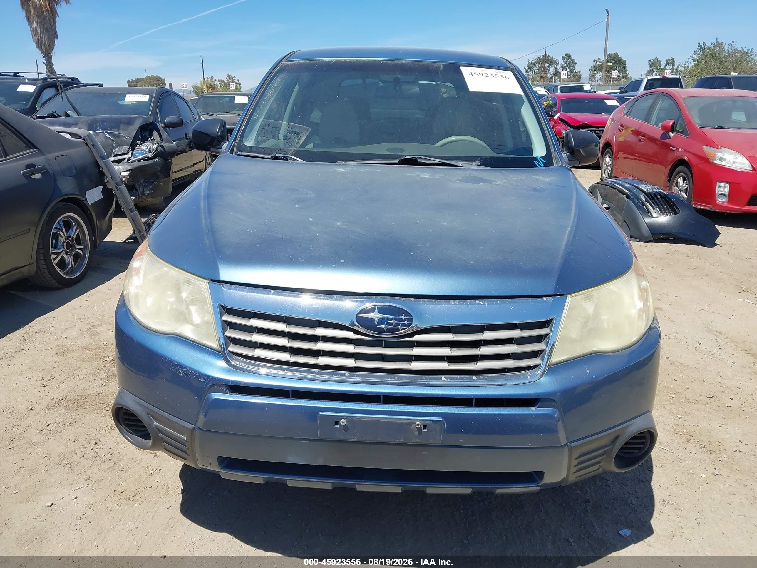 2010 Subaru Forester 2.5x Blue vin: JF2SH6AC3AH757198