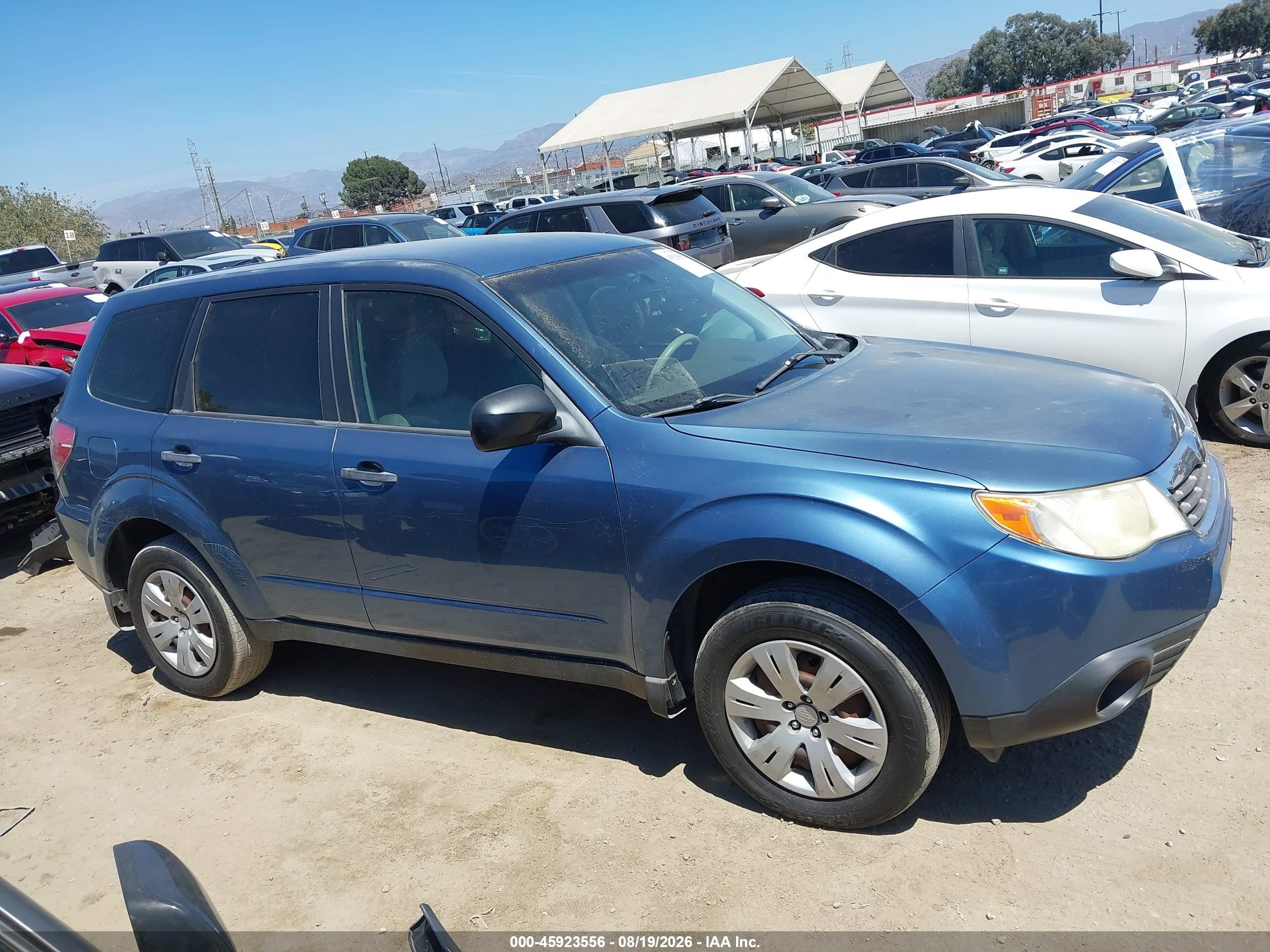 2010 Subaru Forester 2.5x Blue vin: JF2SH6AC3AH757198
