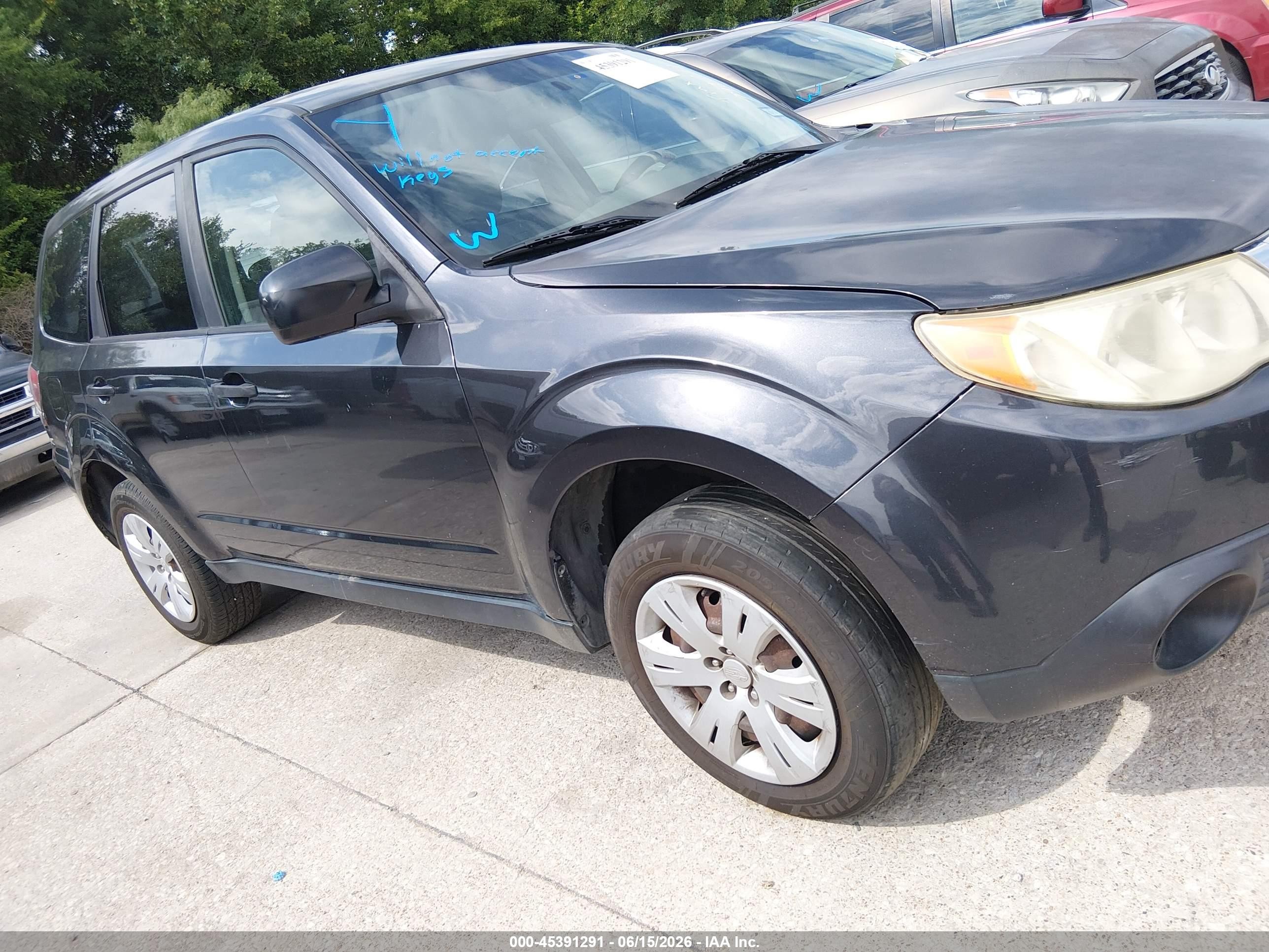 2010 Subaru Forester 2.5x Blue vin: JF2SH6AC4AH796799