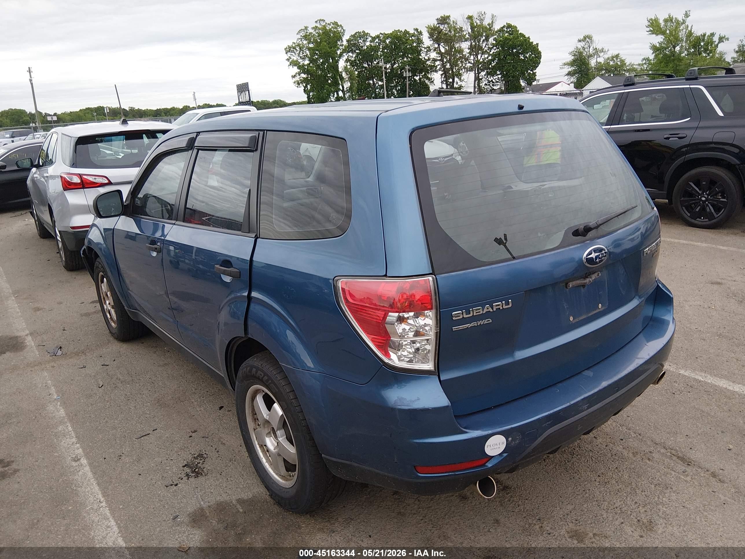 2010 Subaru Forester 2.5x Blue vin: JF2SH6AC5AG709871