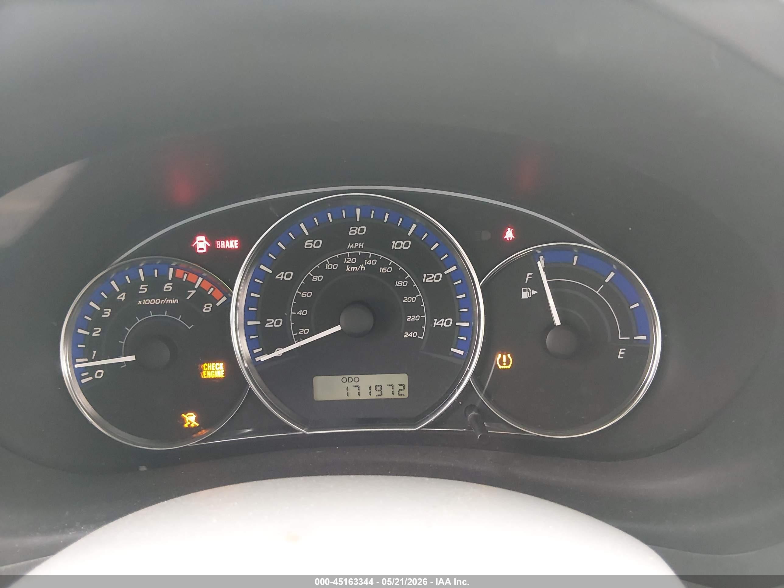 2010 Subaru Forester 2.5x Blue vin: JF2SH6AC5AG709871
