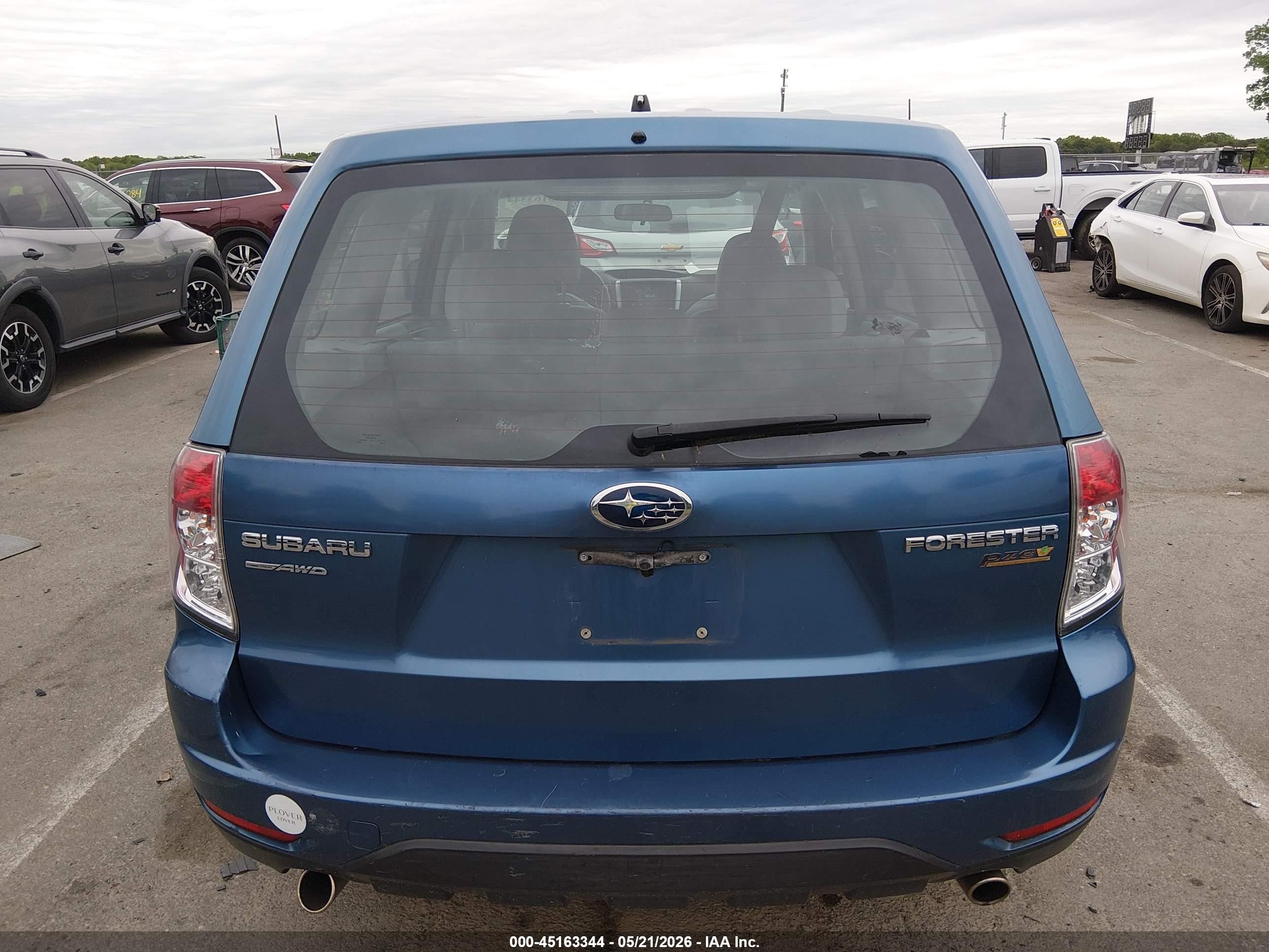 2010 Subaru Forester 2.5x Blue vin: JF2SH6AC5AG709871