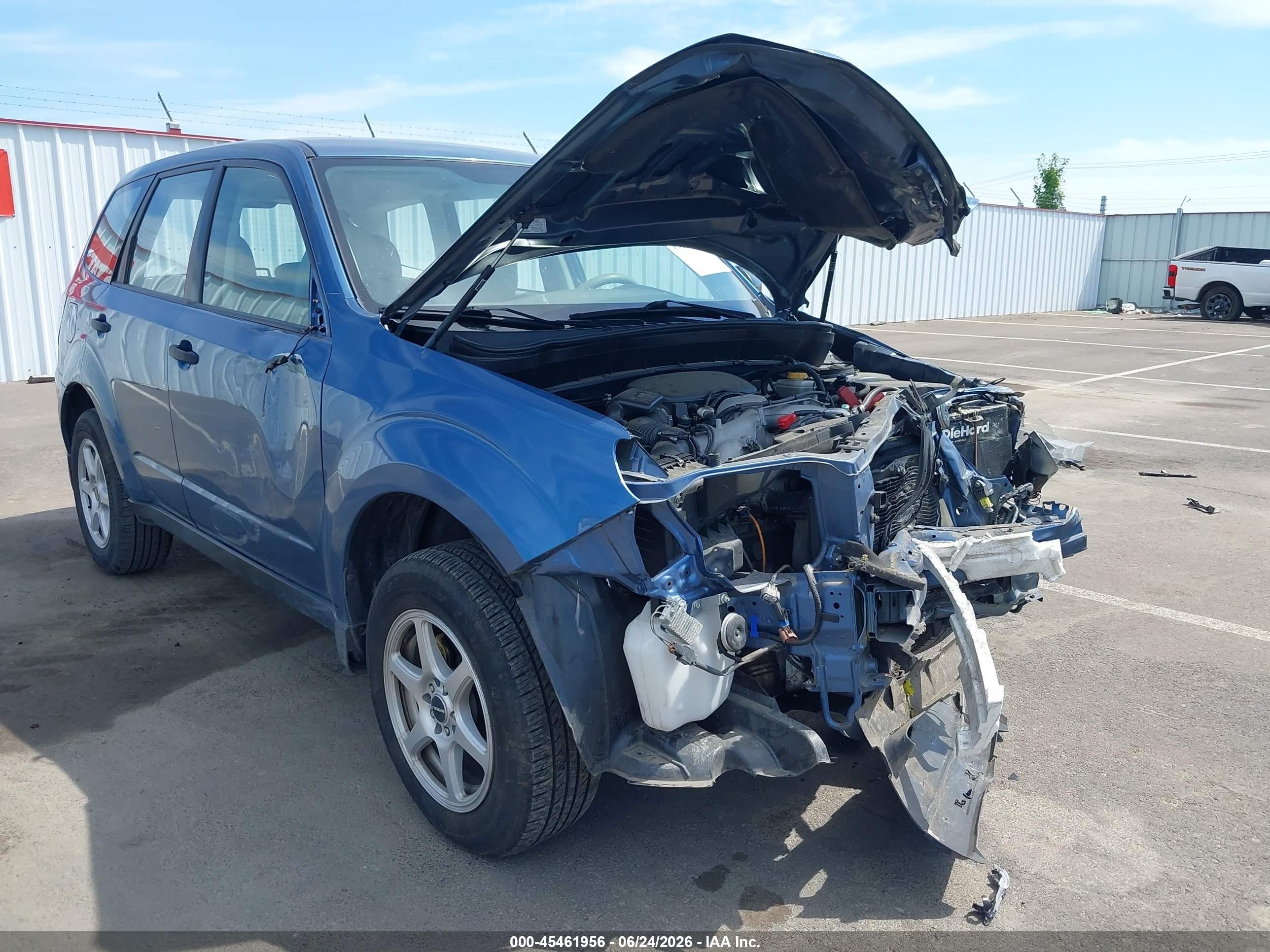 2010 Subaru Forester 2.5x Blue vin: JF2SH6AC6AH757552