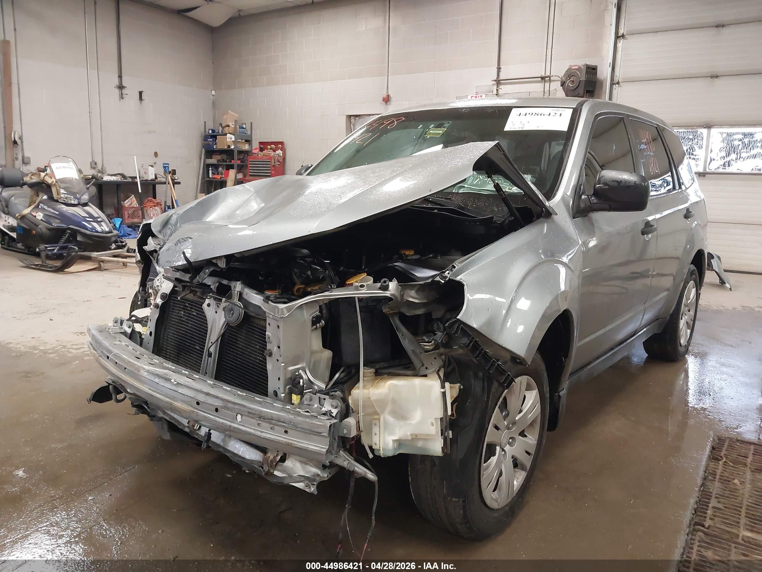 2010 Subaru Forester 2.5x Silver vin: JF2SH6AC7AH721630