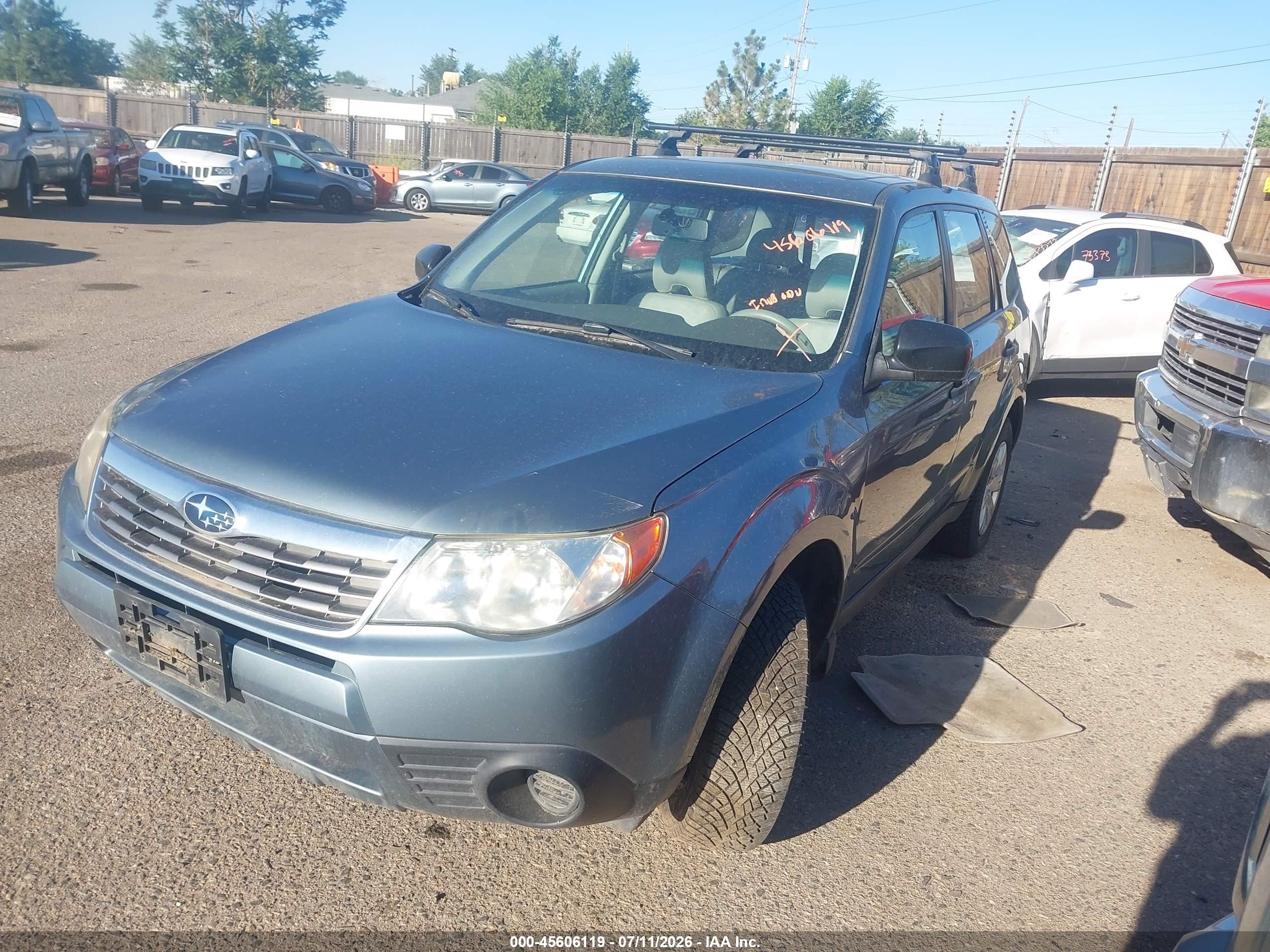2010 Subaru Forester 2.5x Light Blue vin: JF2SH6AC7AH740100