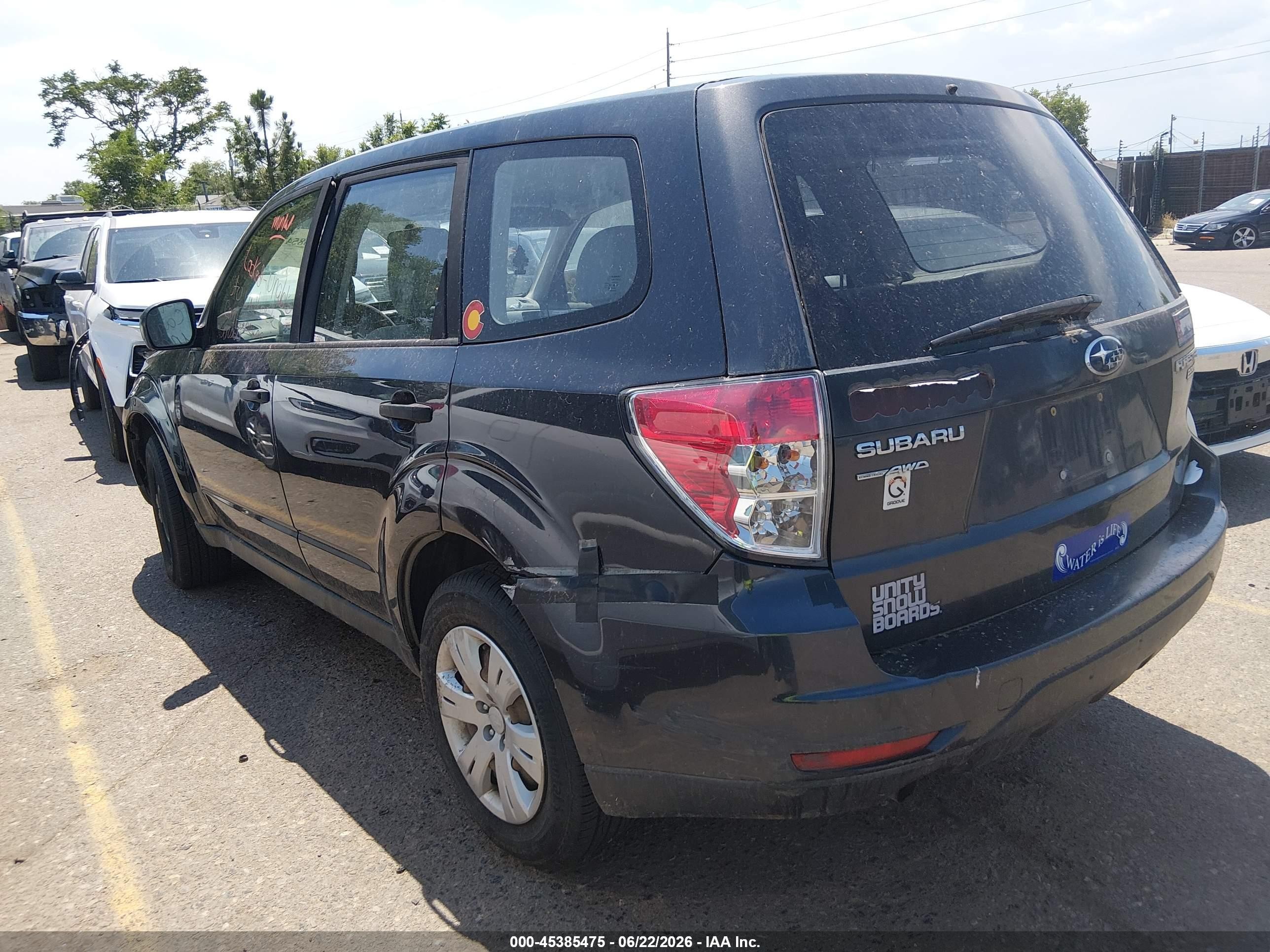 2010 Subaru Forester 2.5x Black vin: JF2SH6AC7AH756782