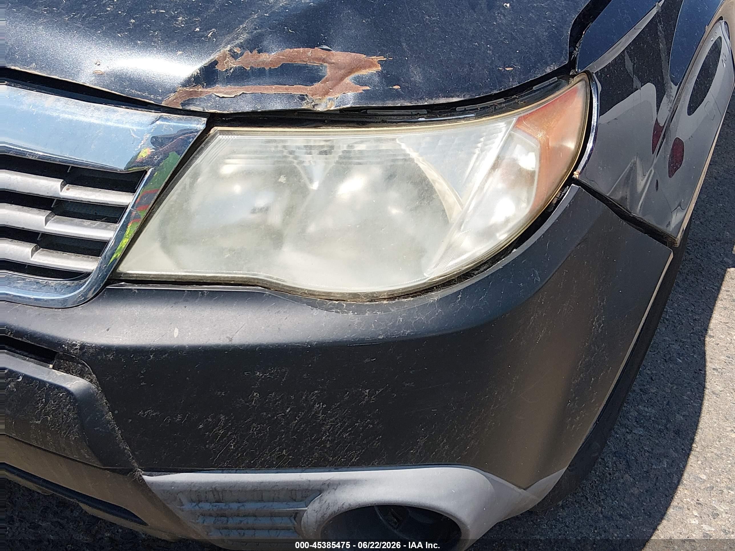 2010 Subaru Forester 2.5x Black vin: JF2SH6AC7AH756782