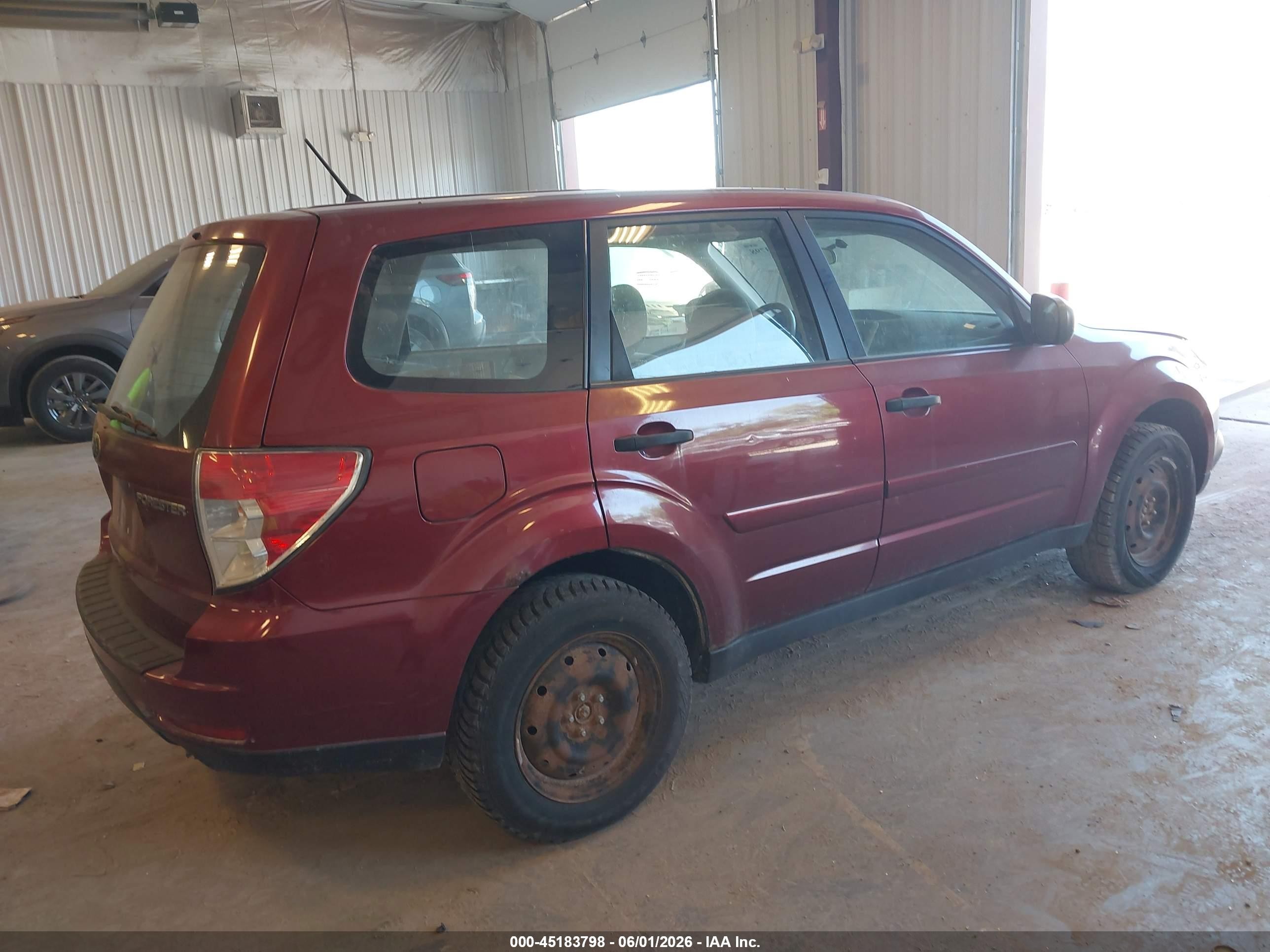 2010 Subaru Forester 2.5x Red vin: JF2SH6AC7AH760699