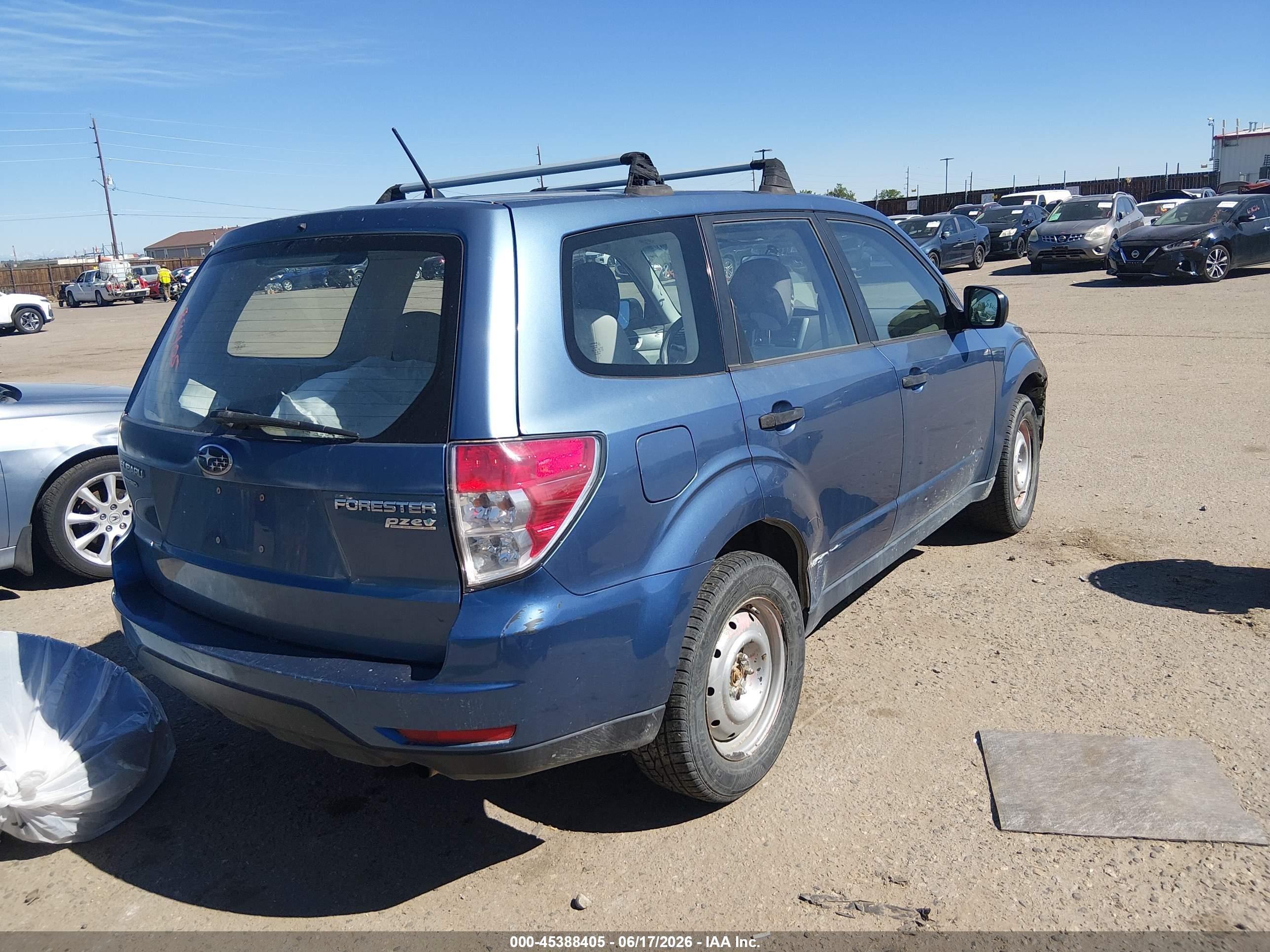 2010 Subaru Forester 2.5x Blue vin: JF2SH6AC8AG750009