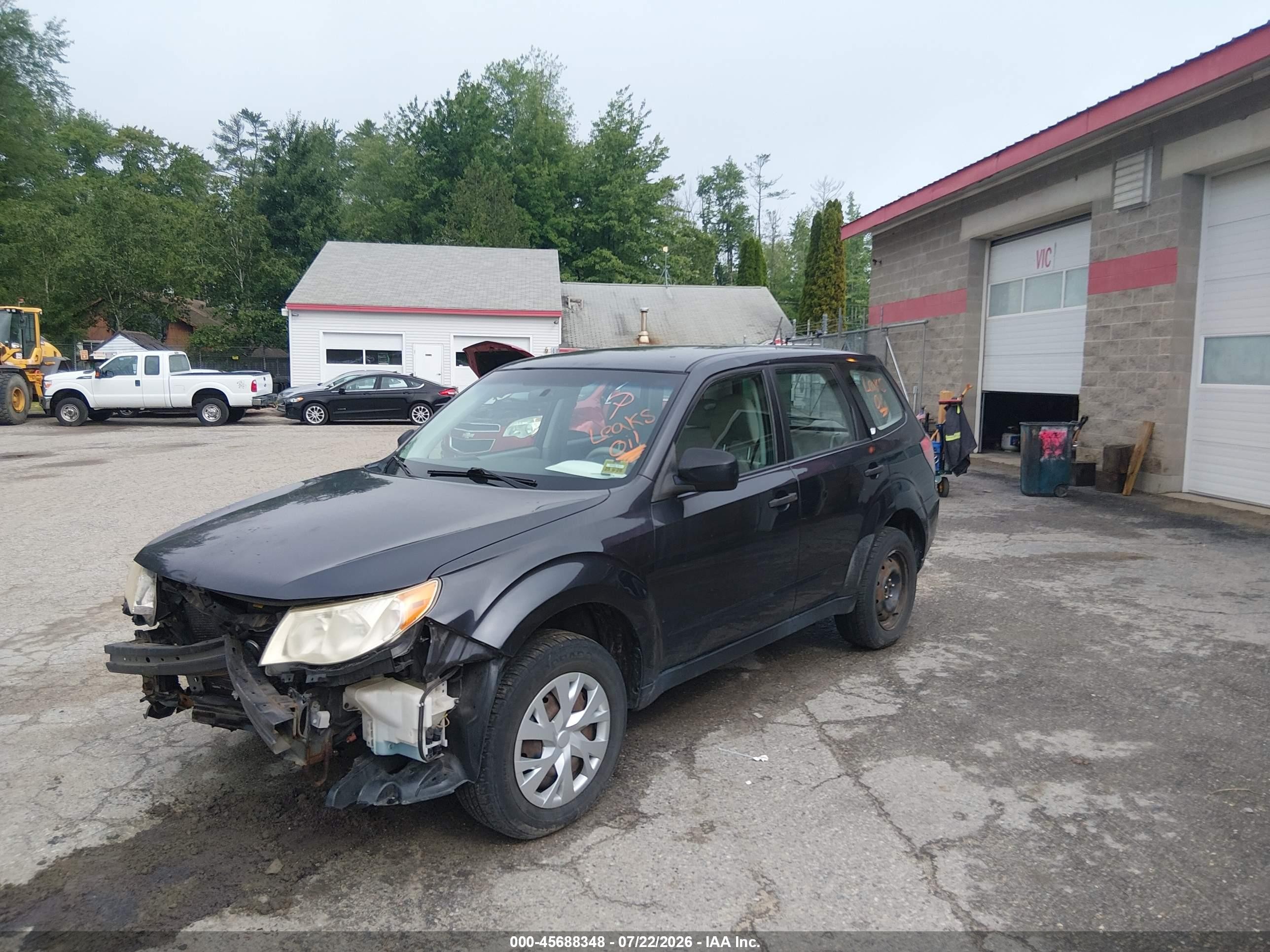 2010 Subaru Forester 2.5x Black vin: JF2SH6AC9AH703176