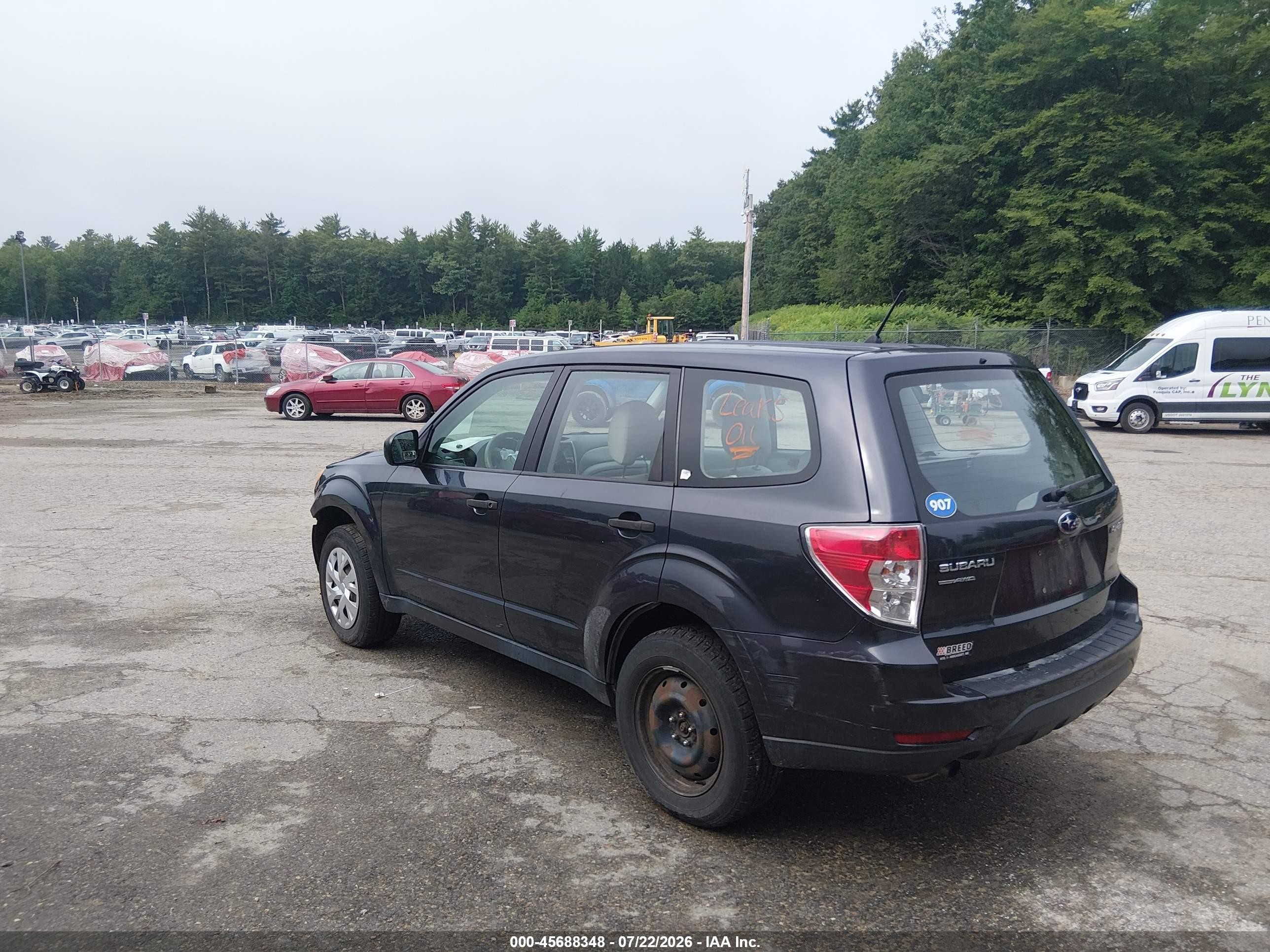 2010 Subaru Forester 2.5x Black vin: JF2SH6AC9AH703176