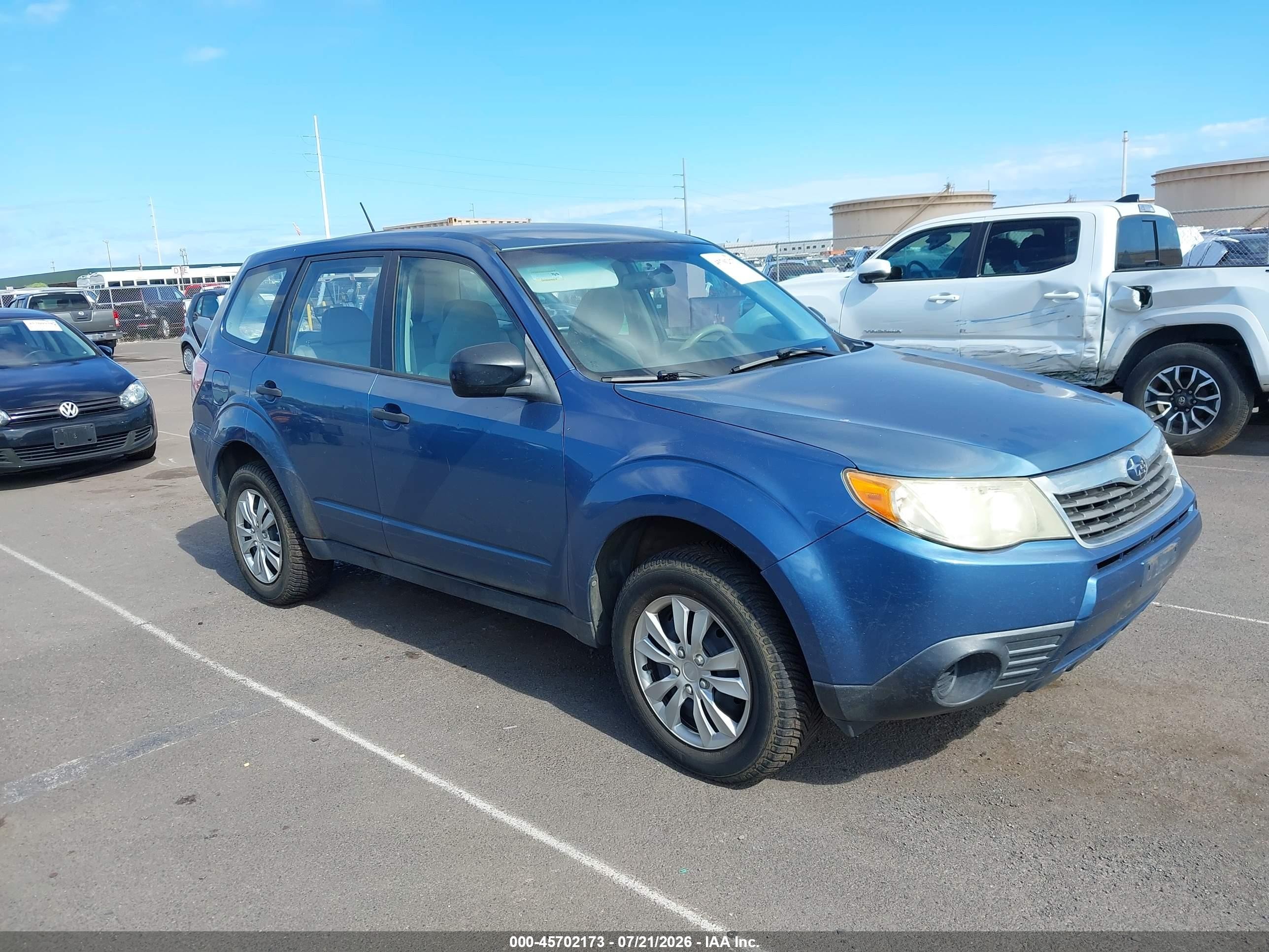 2010 Subaru Forester 2.5x Blue vin: JF2SH6ACXAG721756