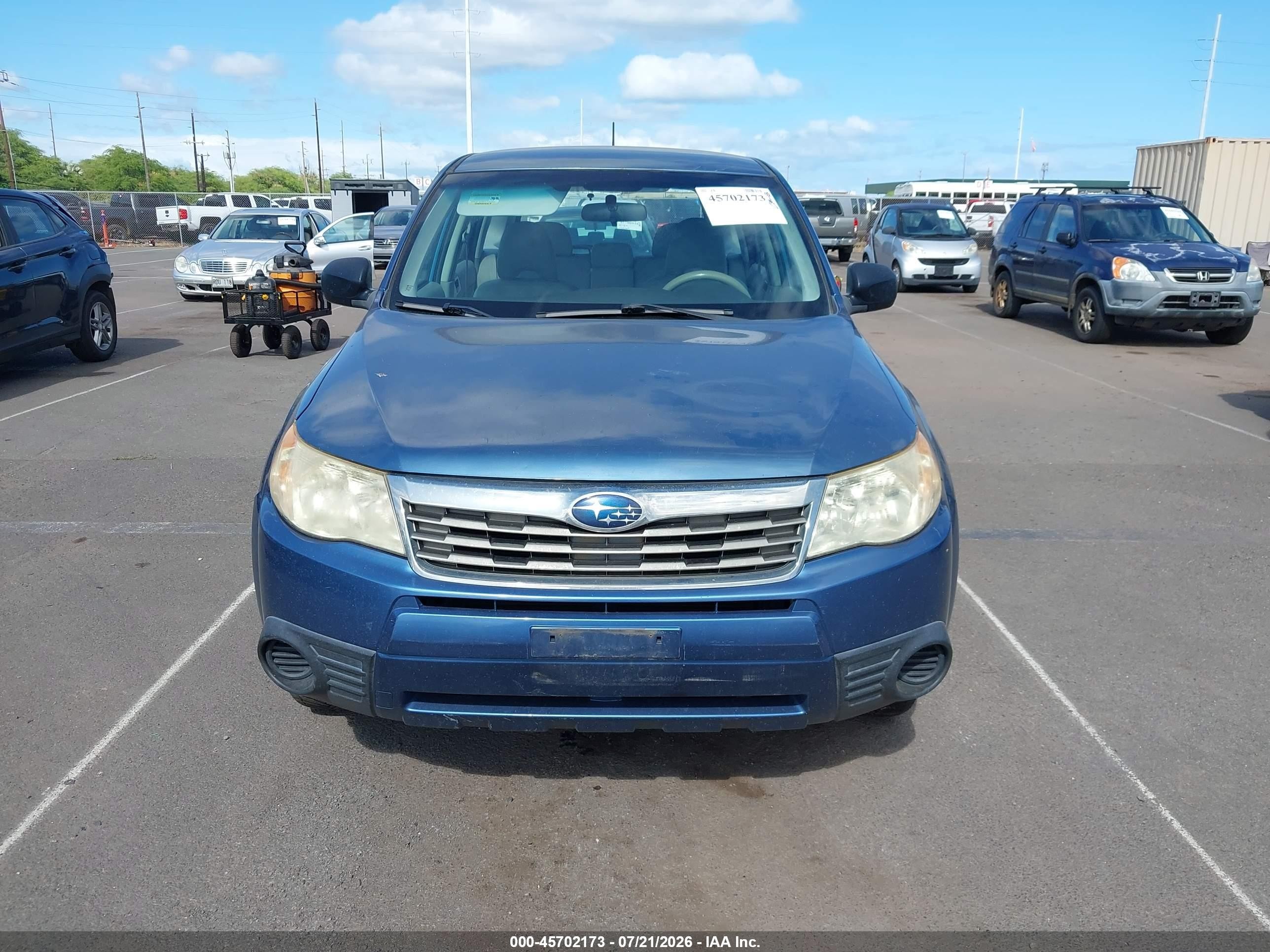 2010 Subaru Forester 2.5x Blue vin: JF2SH6ACXAG721756