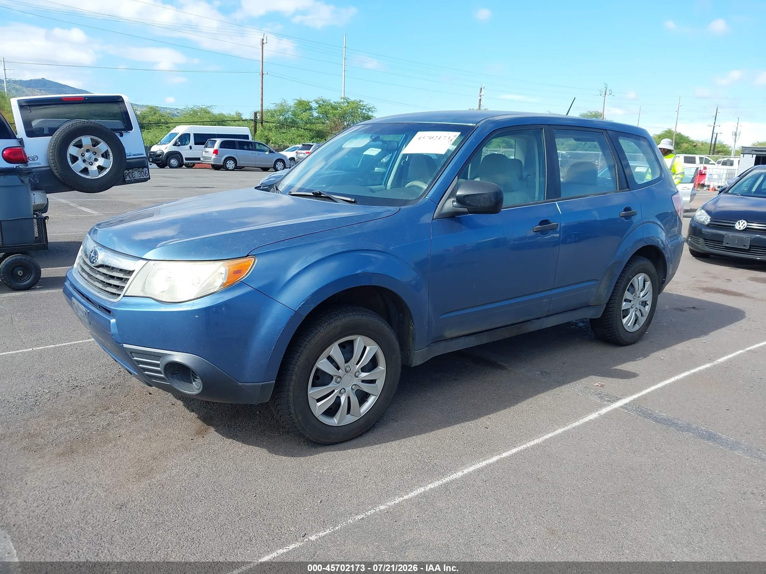 2010 Subaru Forester 2.5x Blue vin: JF2SH6ACXAG721756