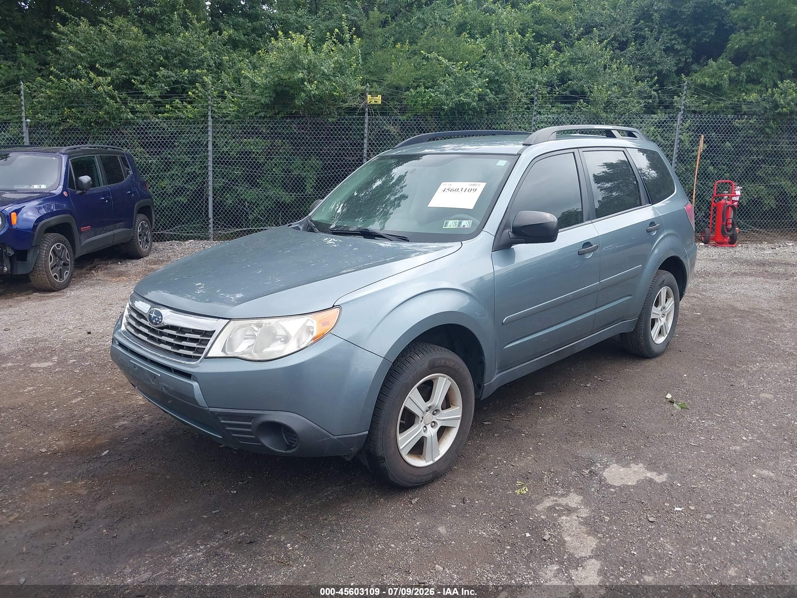 2010 Subaru Forester 2.5x Light Blue vin: JF2SH6BC0AH774359