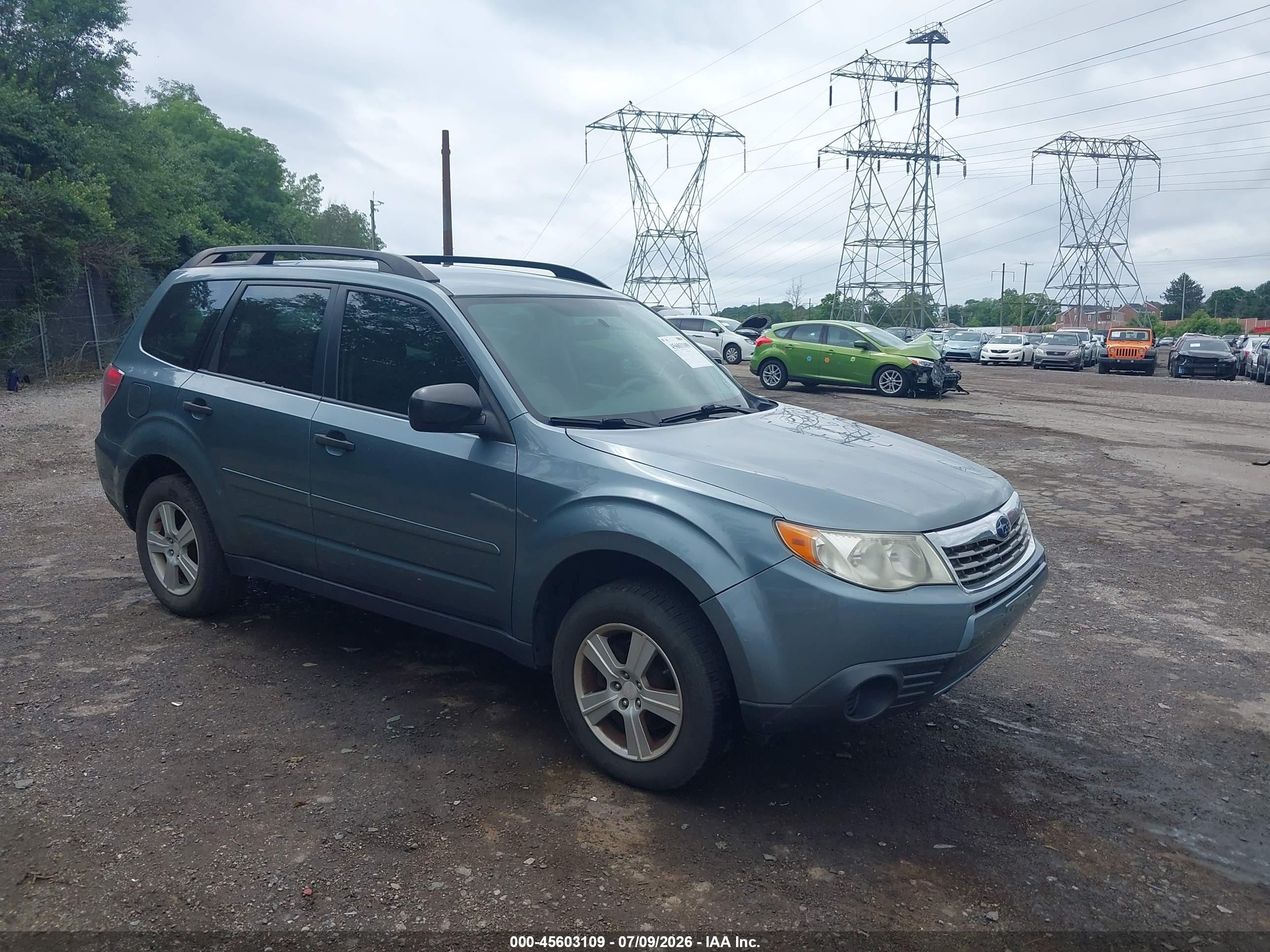 2010 Subaru Forester 2.5x Light Blue vin: JF2SH6BC0AH774359