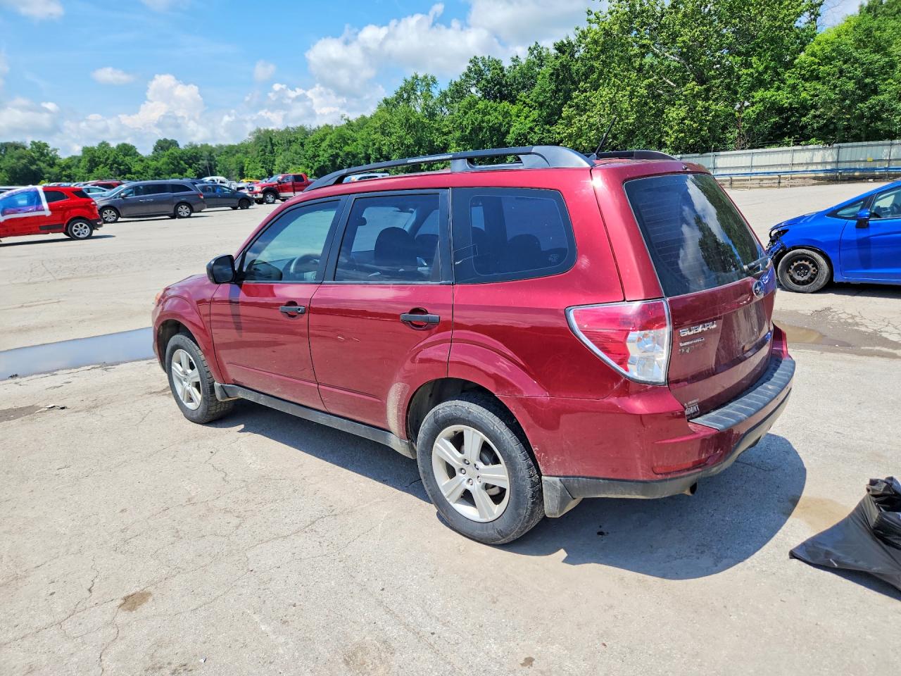 2010 Subaru Forester Xs Burgundy vin: JF2SH6BC0AH795339