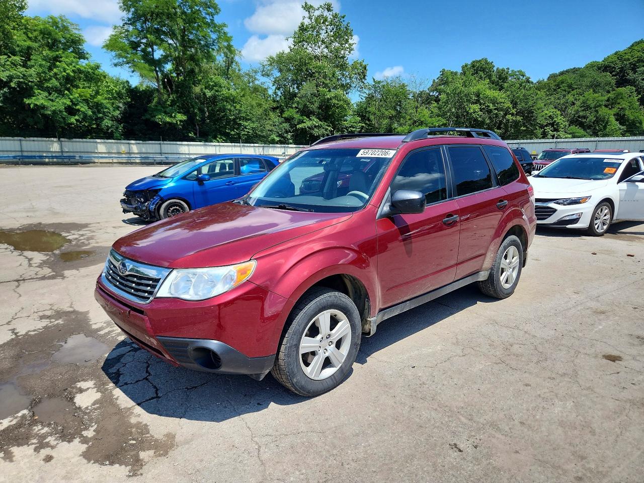 2010 Subaru Forester Xs Burgundy vin: JF2SH6BC0AH795339