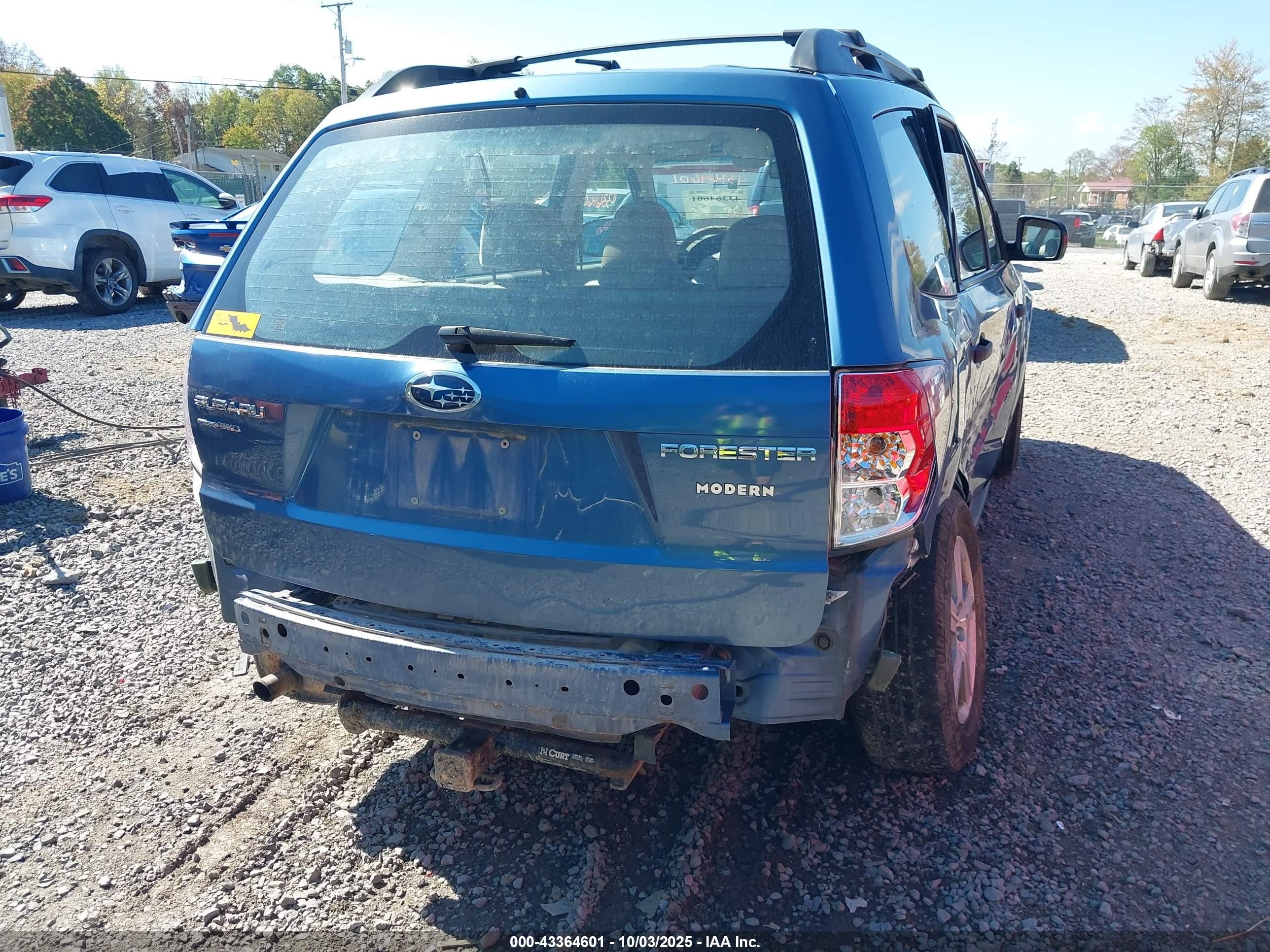 2010 Subaru Forester 2.5x Blue vin: JF2SH6BC1AH783328