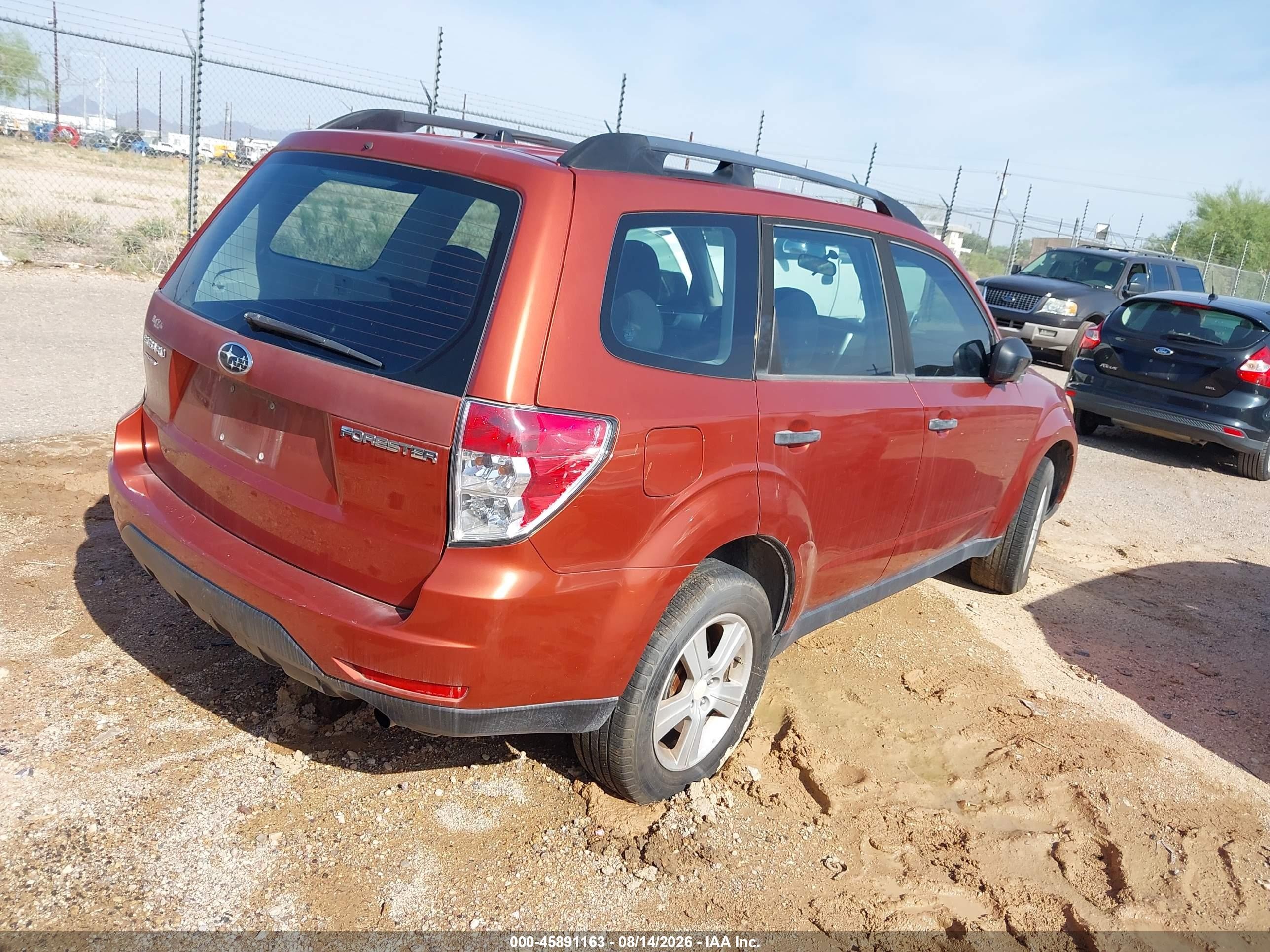 2010 Subaru Forester 2.5x Orange vin: JF2SH6BC2AH770121