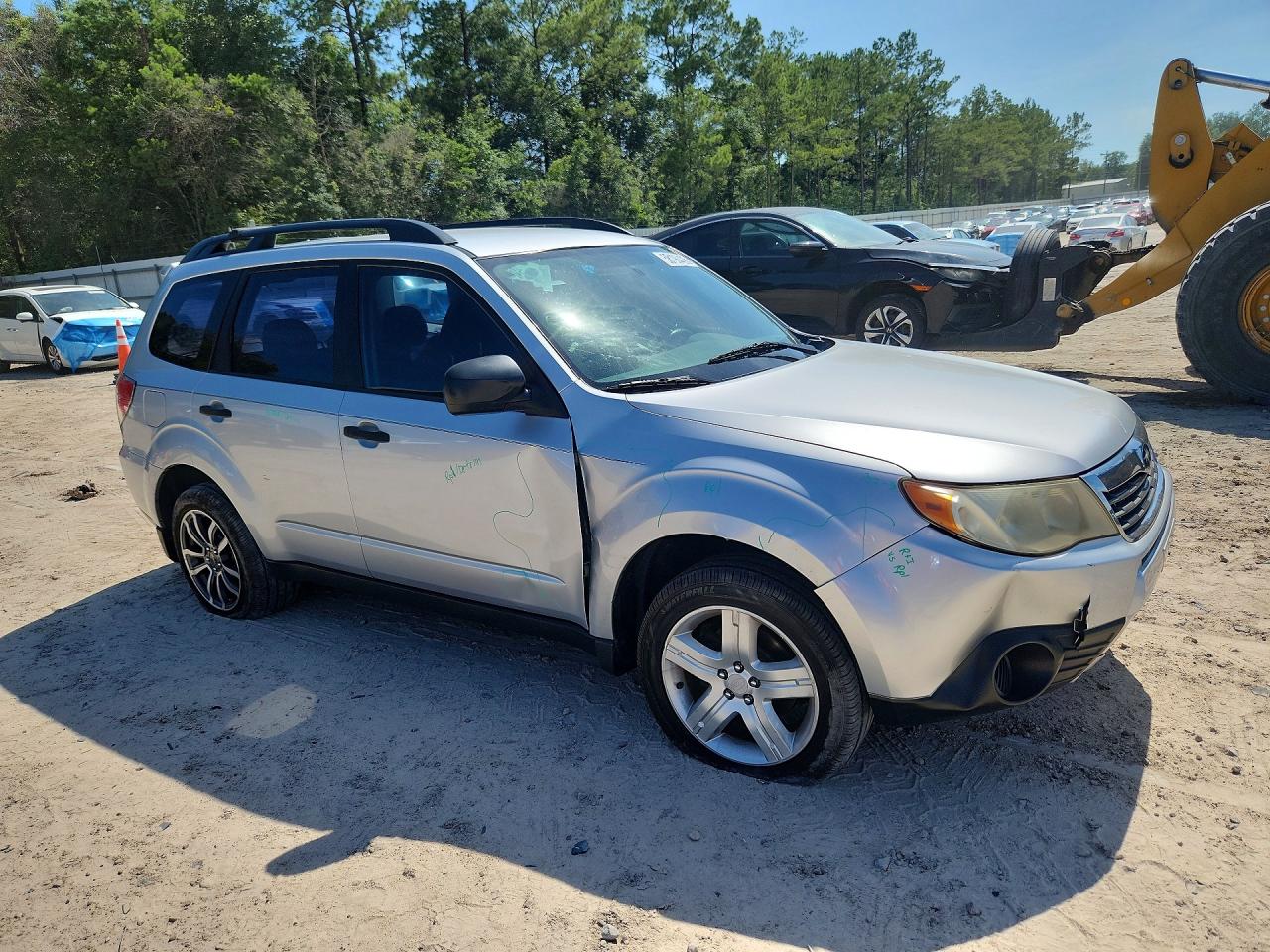 2010 Subaru Forester Xs Silver vin: JF2SH6BC2AH792538