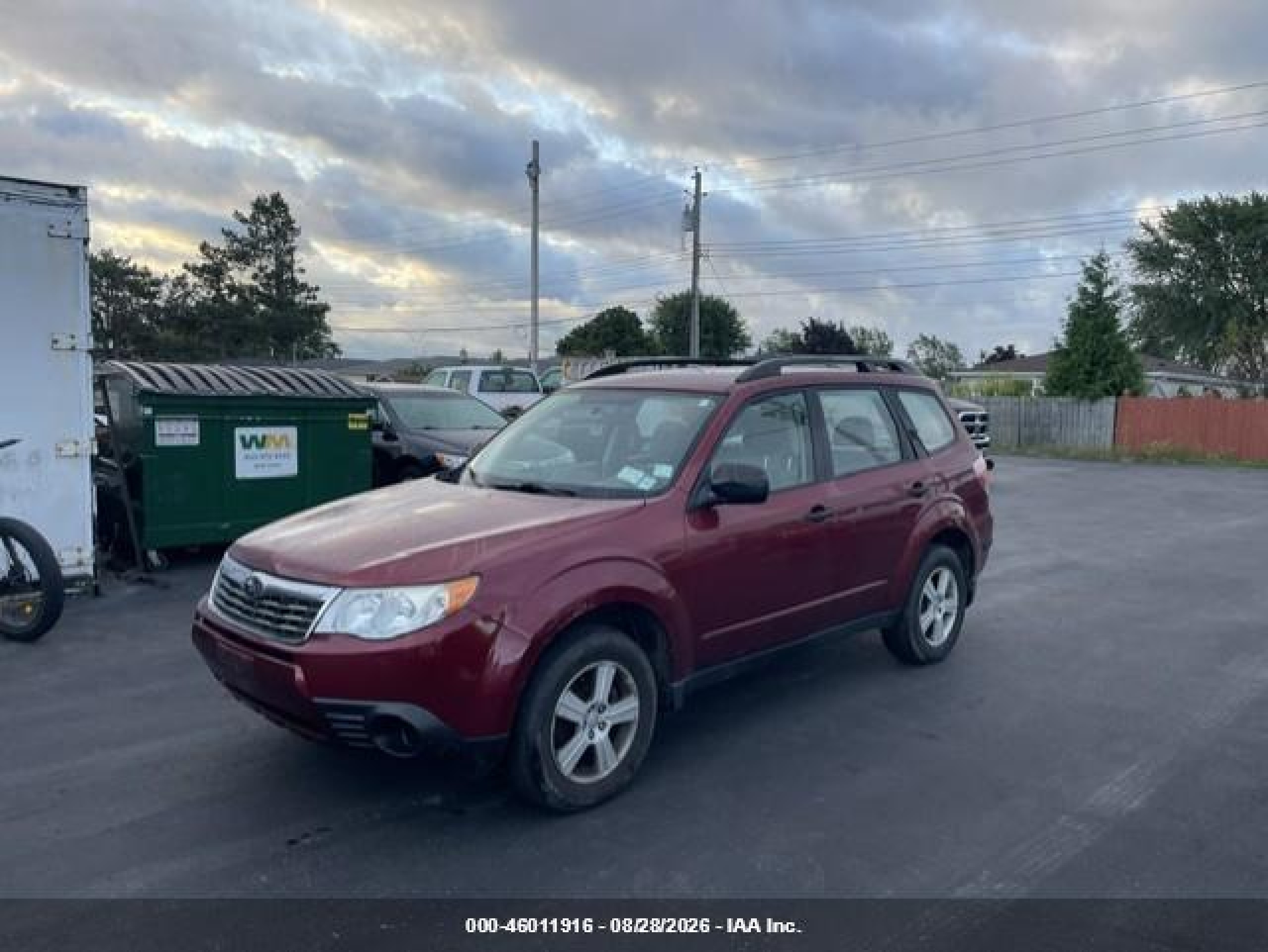 2010 Subaru Forester 2.5x Maroon vin: JF2SH6BC2AH902486