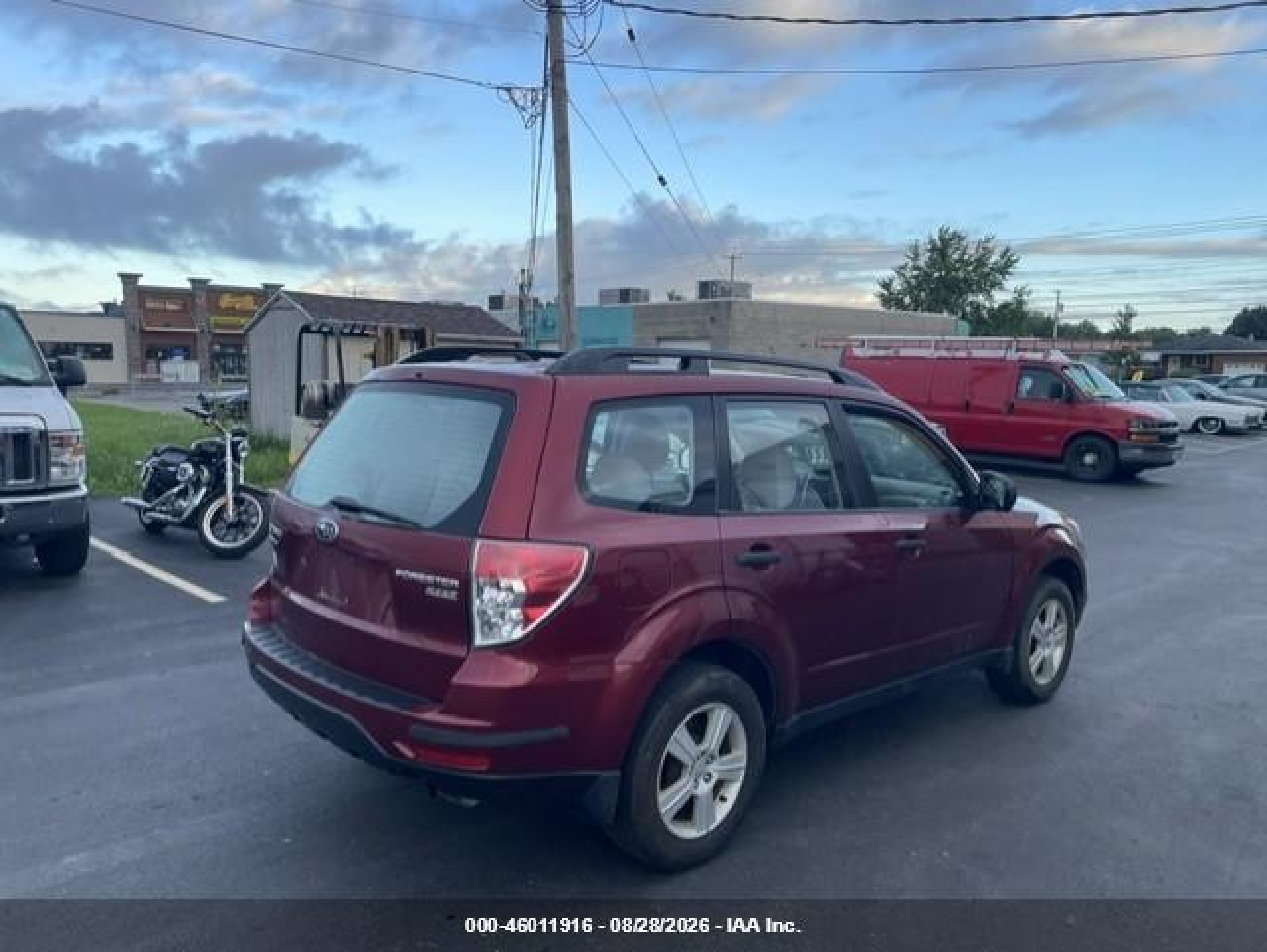 2010 Subaru Forester 2.5x Maroon vin: JF2SH6BC2AH902486