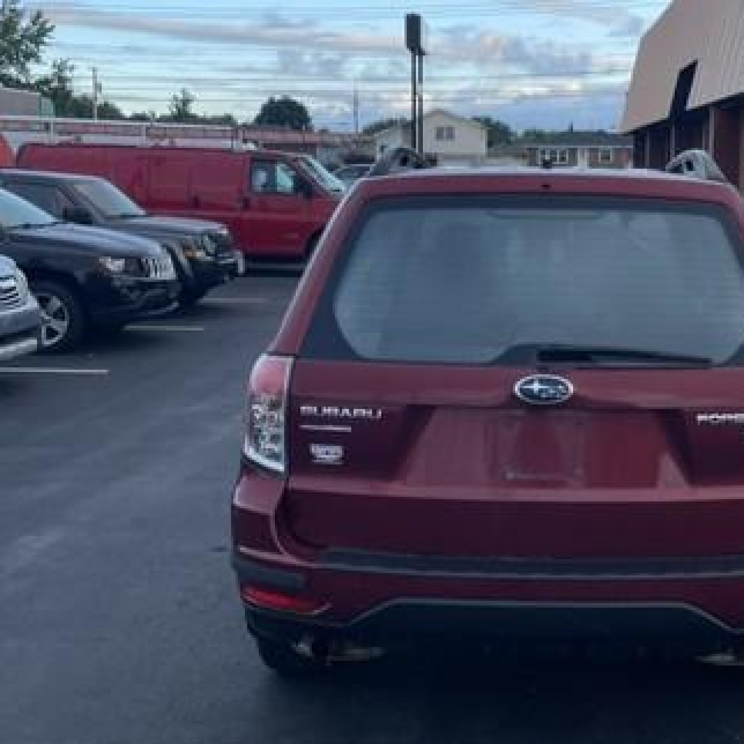 2010 Subaru Forester 2.5x Maroon vin: JF2SH6BC2AH902486