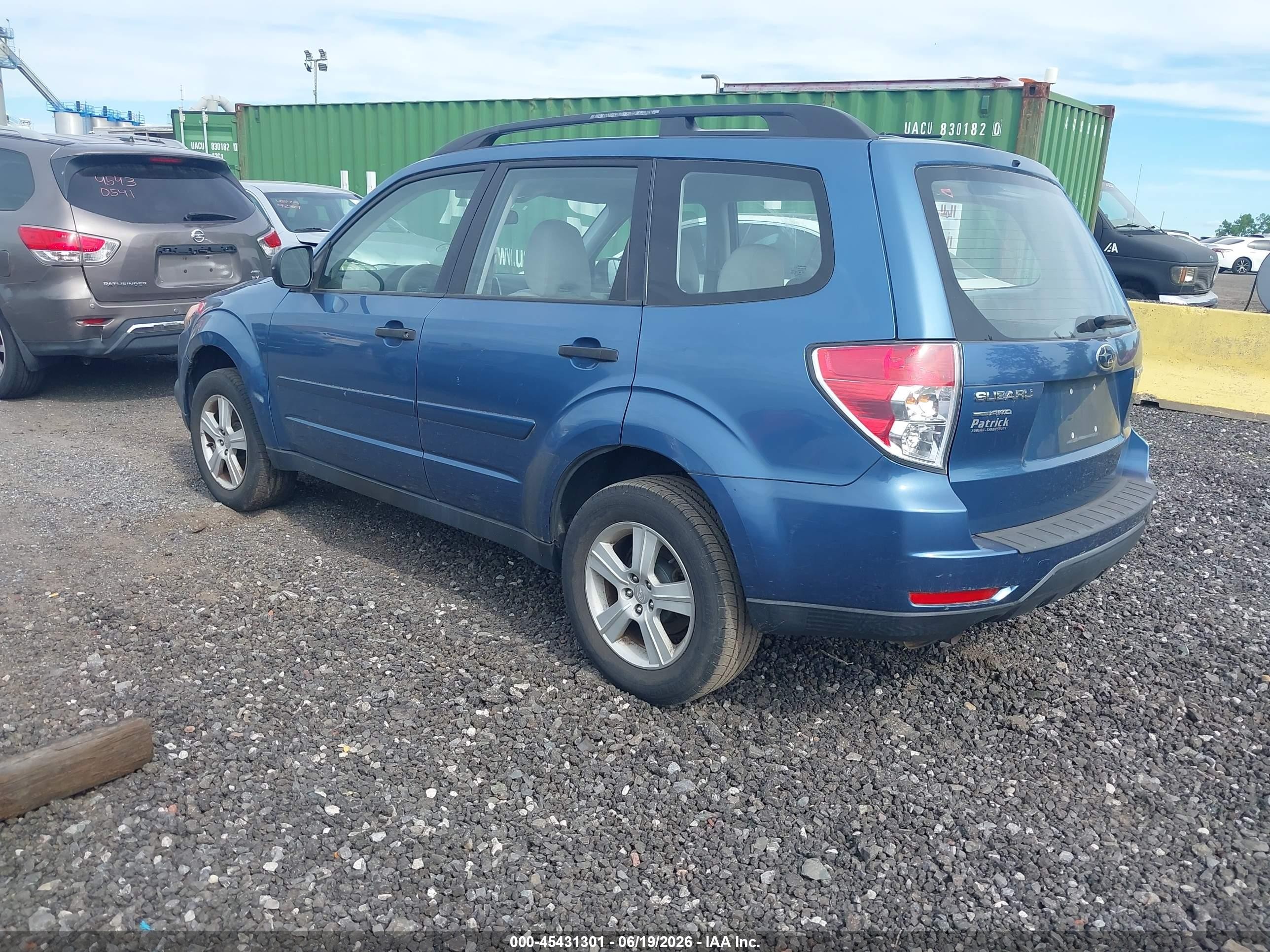 2010 Subaru Forester 2.5x Blue vin: JF2SH6BC2AH916677